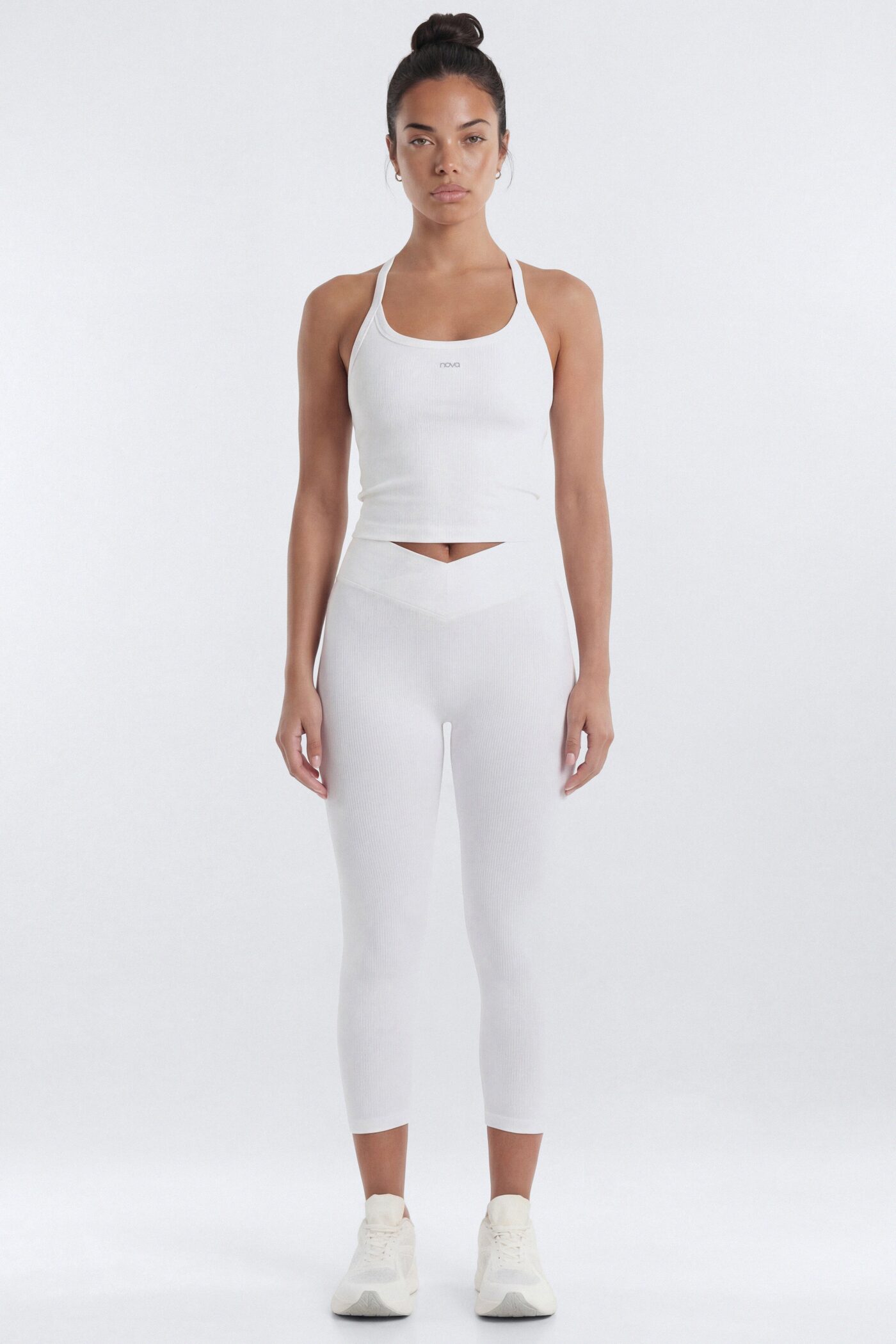 SeamlessLift™ Y Back Sports Top - Bright White