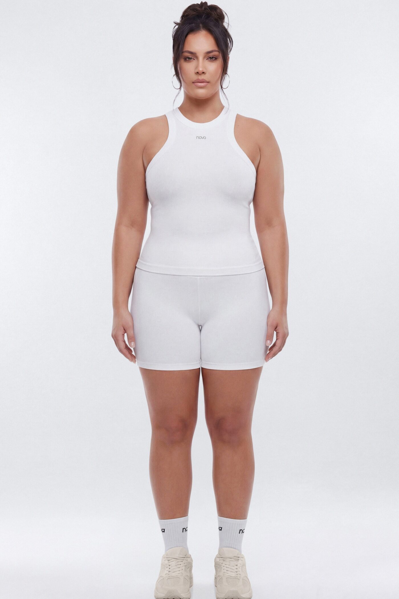 SeamlessLift™ Active Double Racer Tank - Bright White