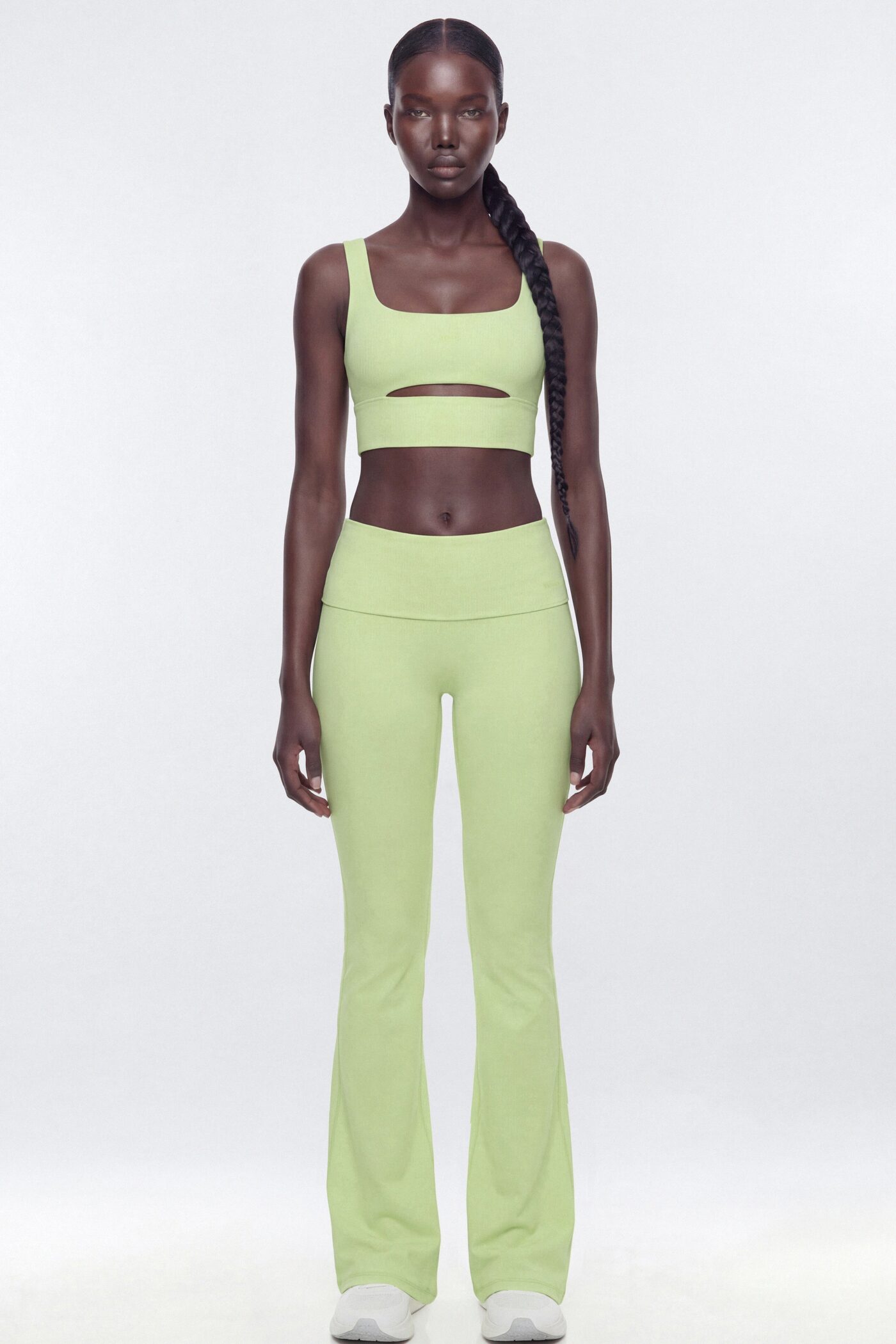 ButterSoft 33″ Low Rise Foldover Flare Legging - Pistachio