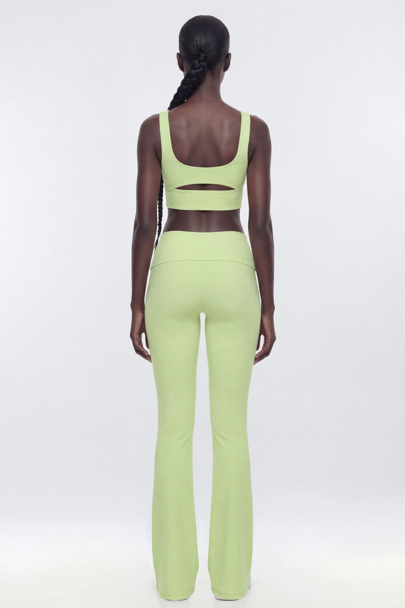 ButterSoft 33″ Low Rise Foldover Flare Legging - Pistachio