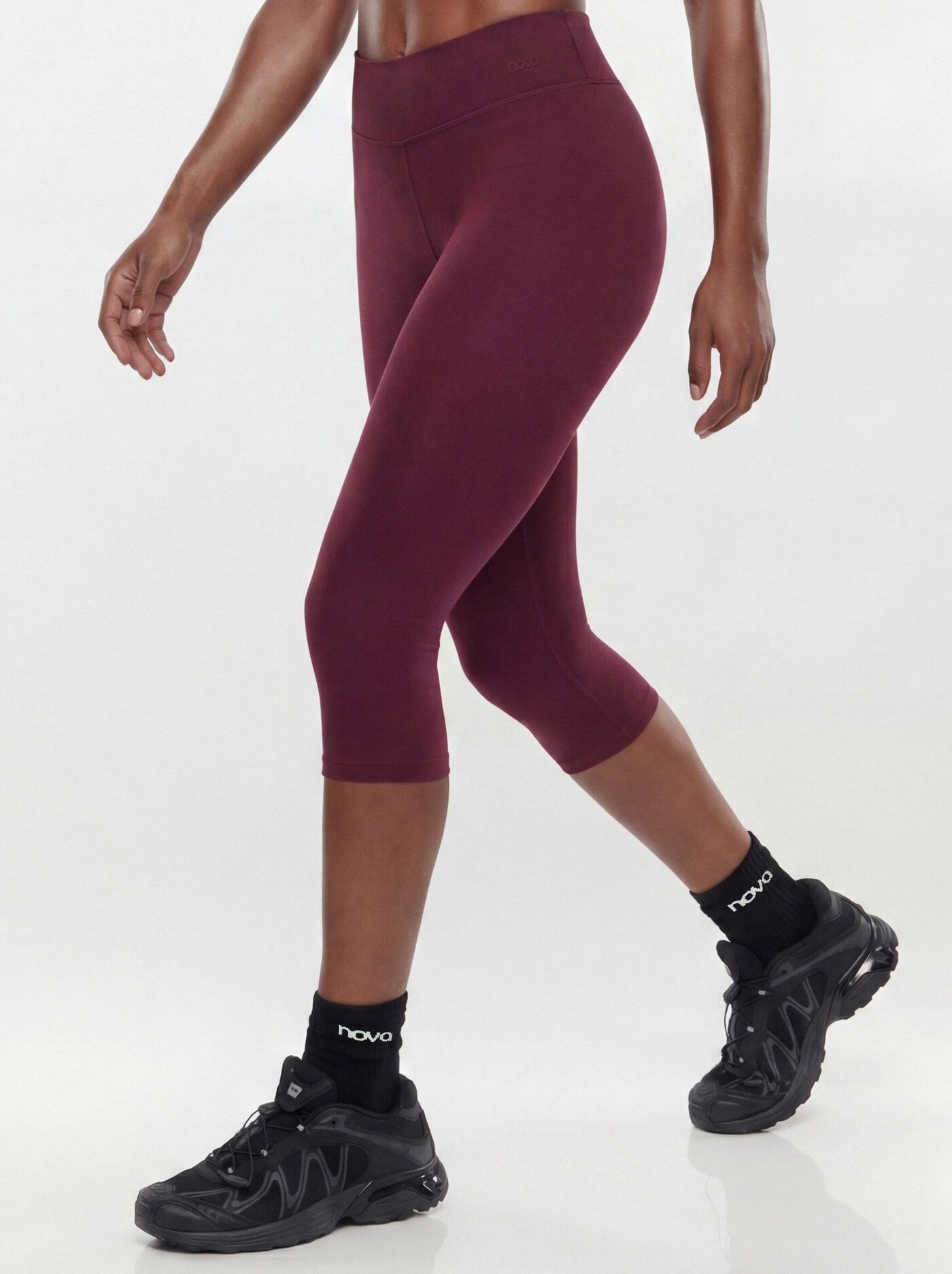 ButterSoft 15″ Low Rise Capri Legging - Merlot