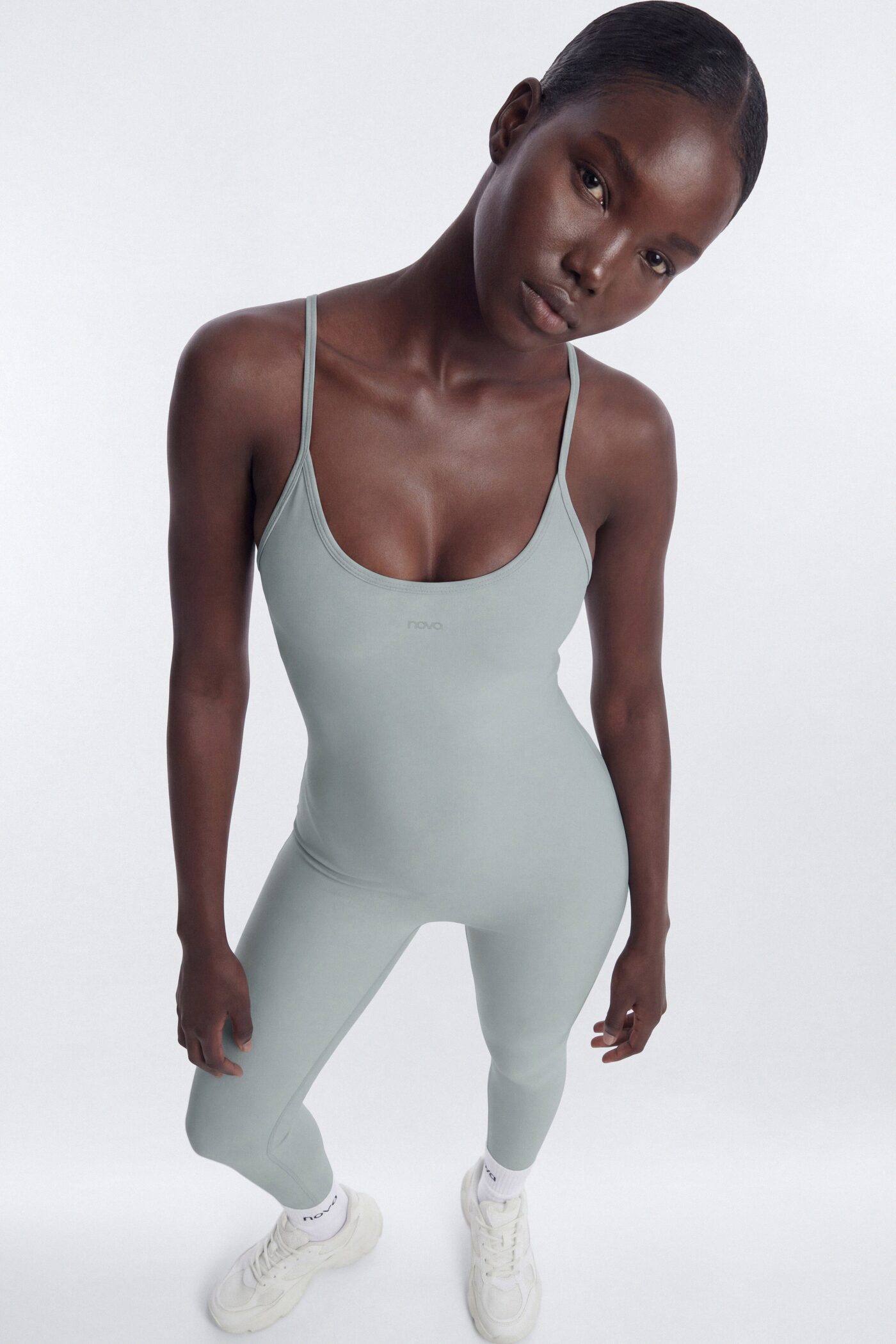 AirSculpt™ 25″ Skinny Jumpsuit - Steel