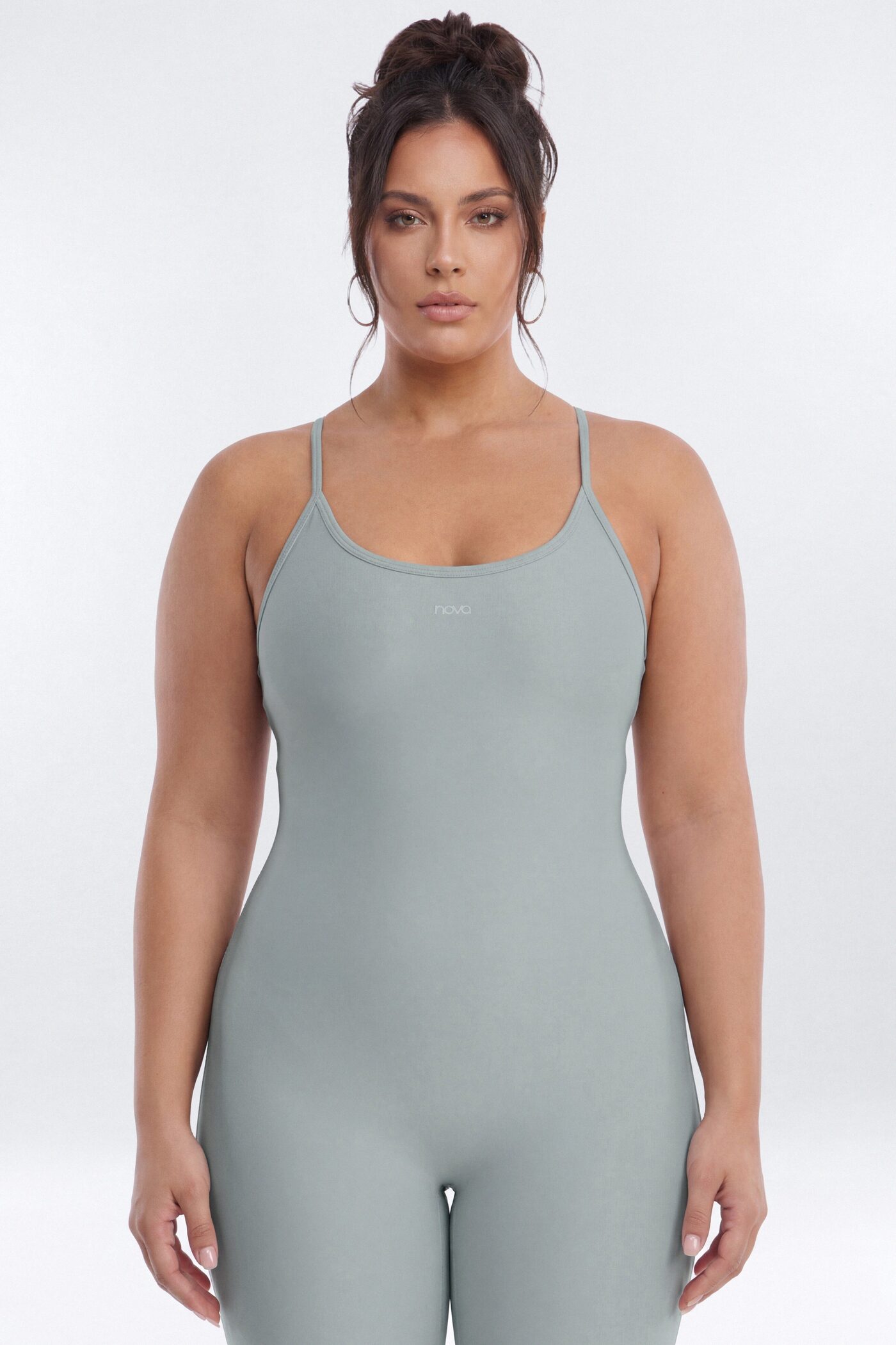 AirSculpt™ 25″ Skinny Jumpsuit - Steel