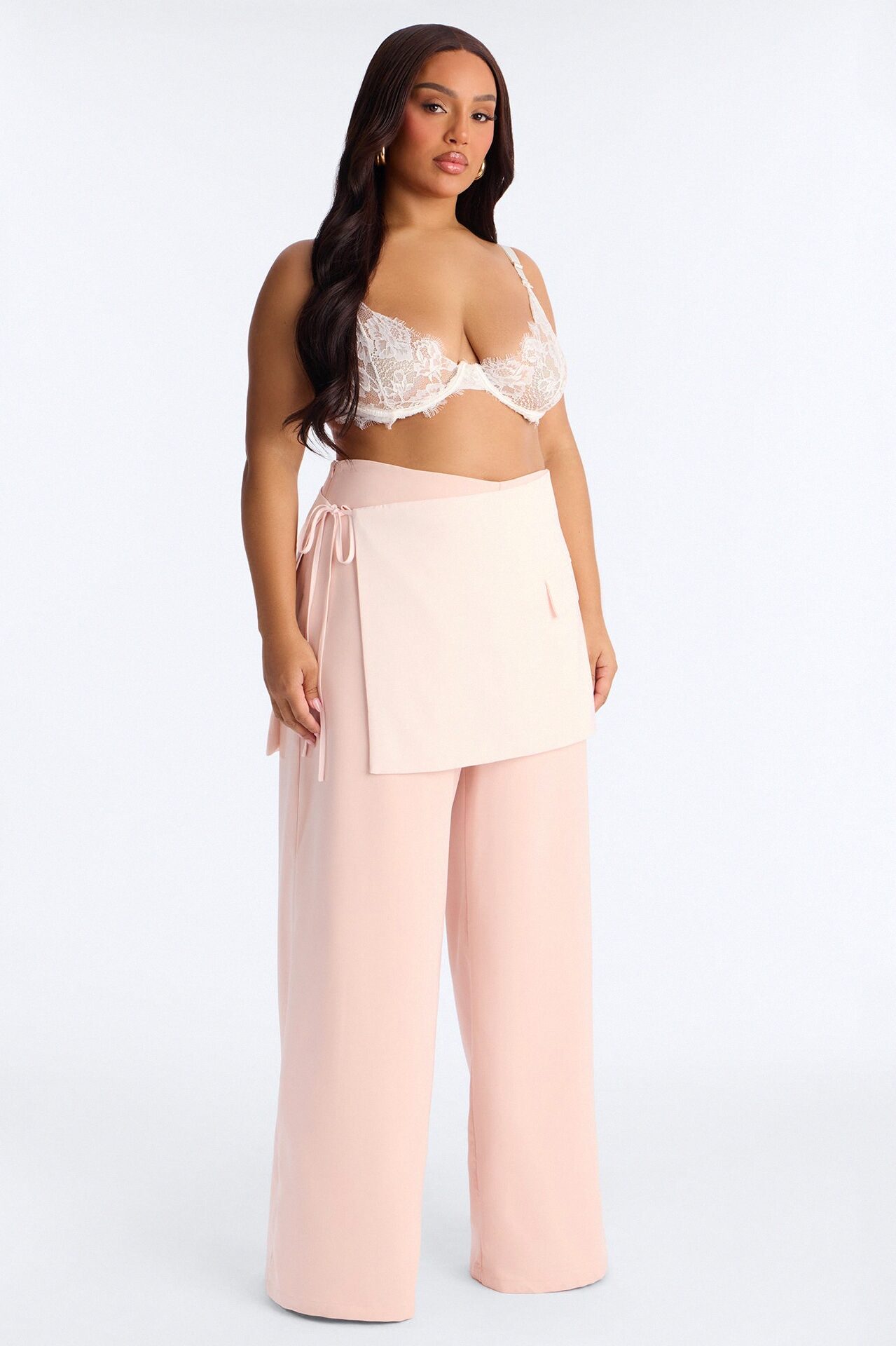 Command Attention Skirt Pant - Light Pink