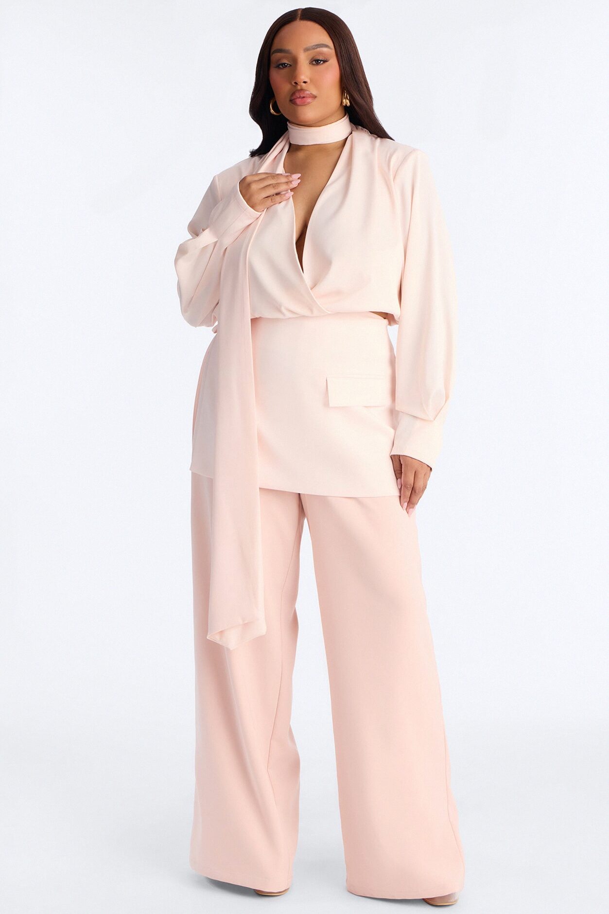 Command Attention Skirt Pant - Light Pink