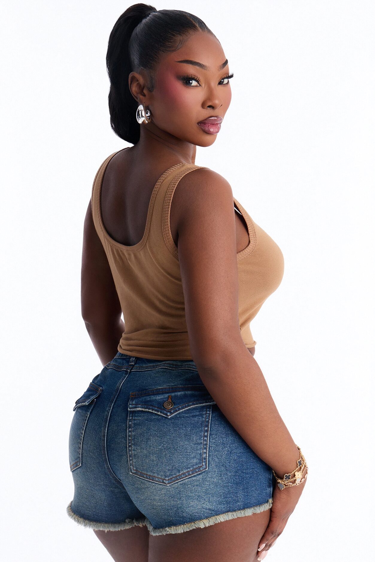 Brown Sugar Babe Tank Top - Brown
