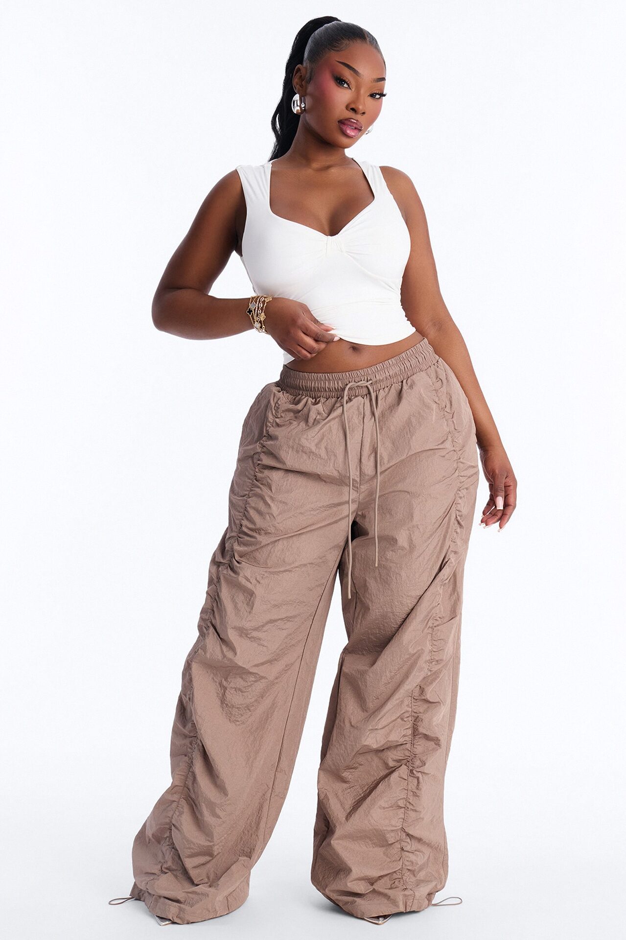 Second Skin Padded Sweetheart Neck Top - White