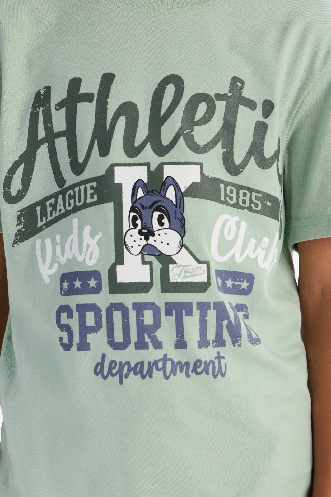 Mini He's An Athlete Short Set - Green/combo