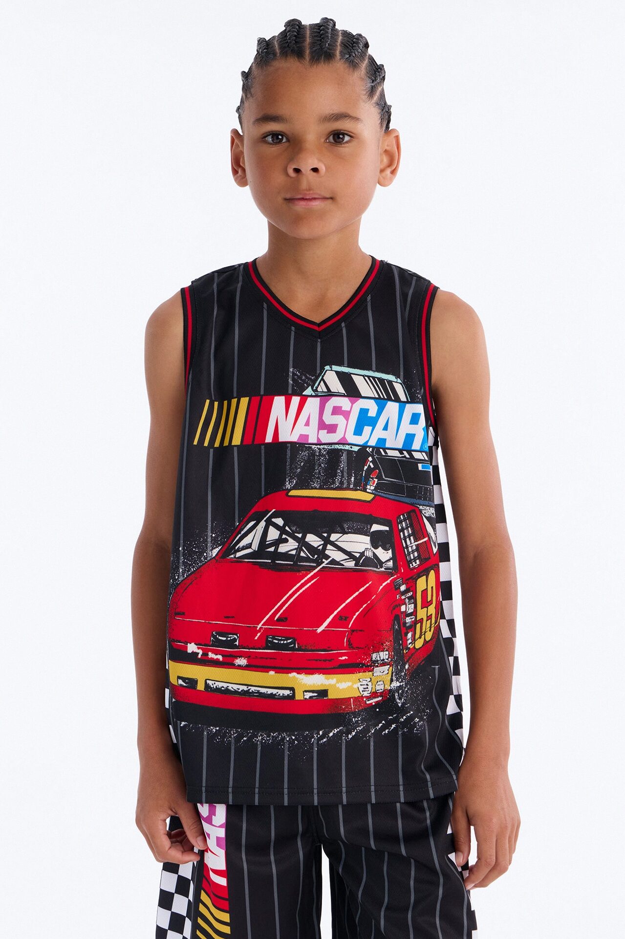 Mini Nascar Short Set - Black
