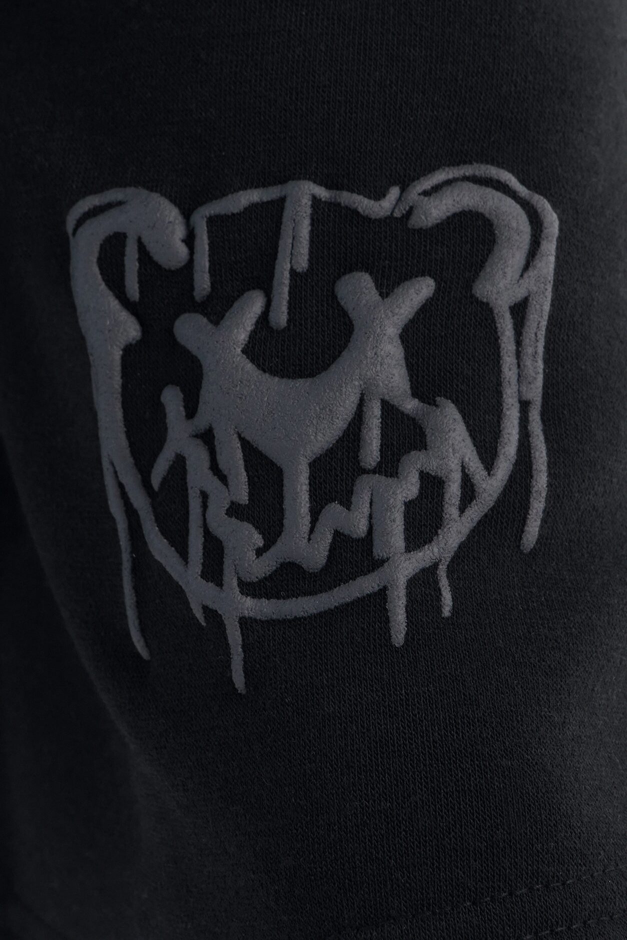 Mini Can't Bear The Drip Short Set - Grey/Black