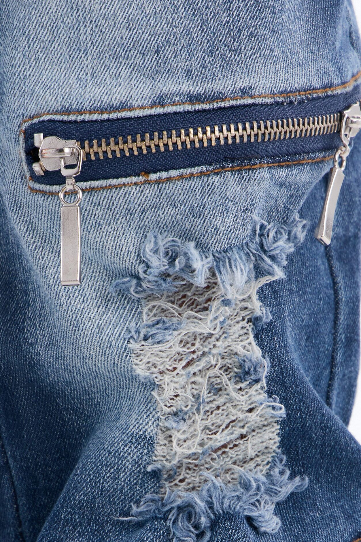 Mini Found My Way Back Distressed Skinny Jeans - Dark Wash