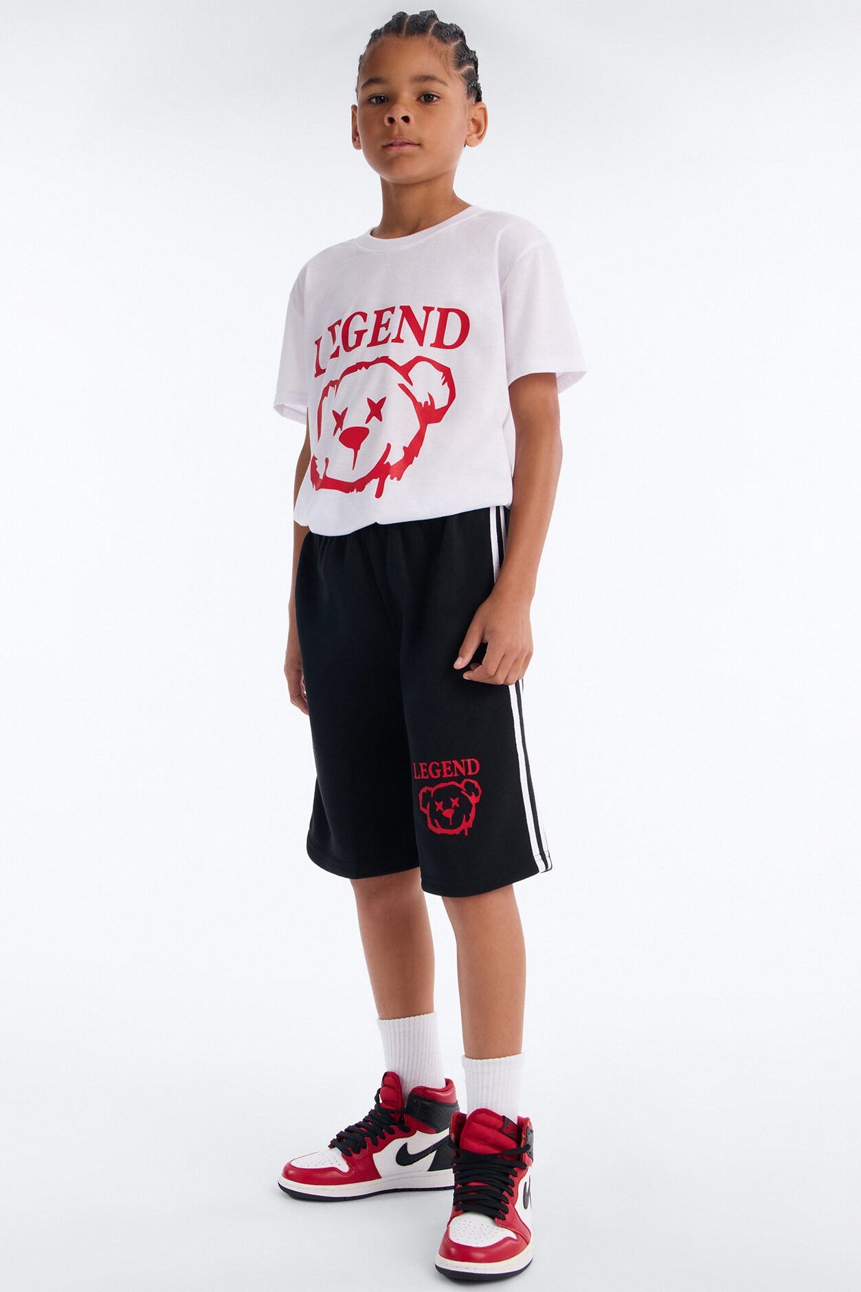 Mini Legend To Be Short Set - White/Black