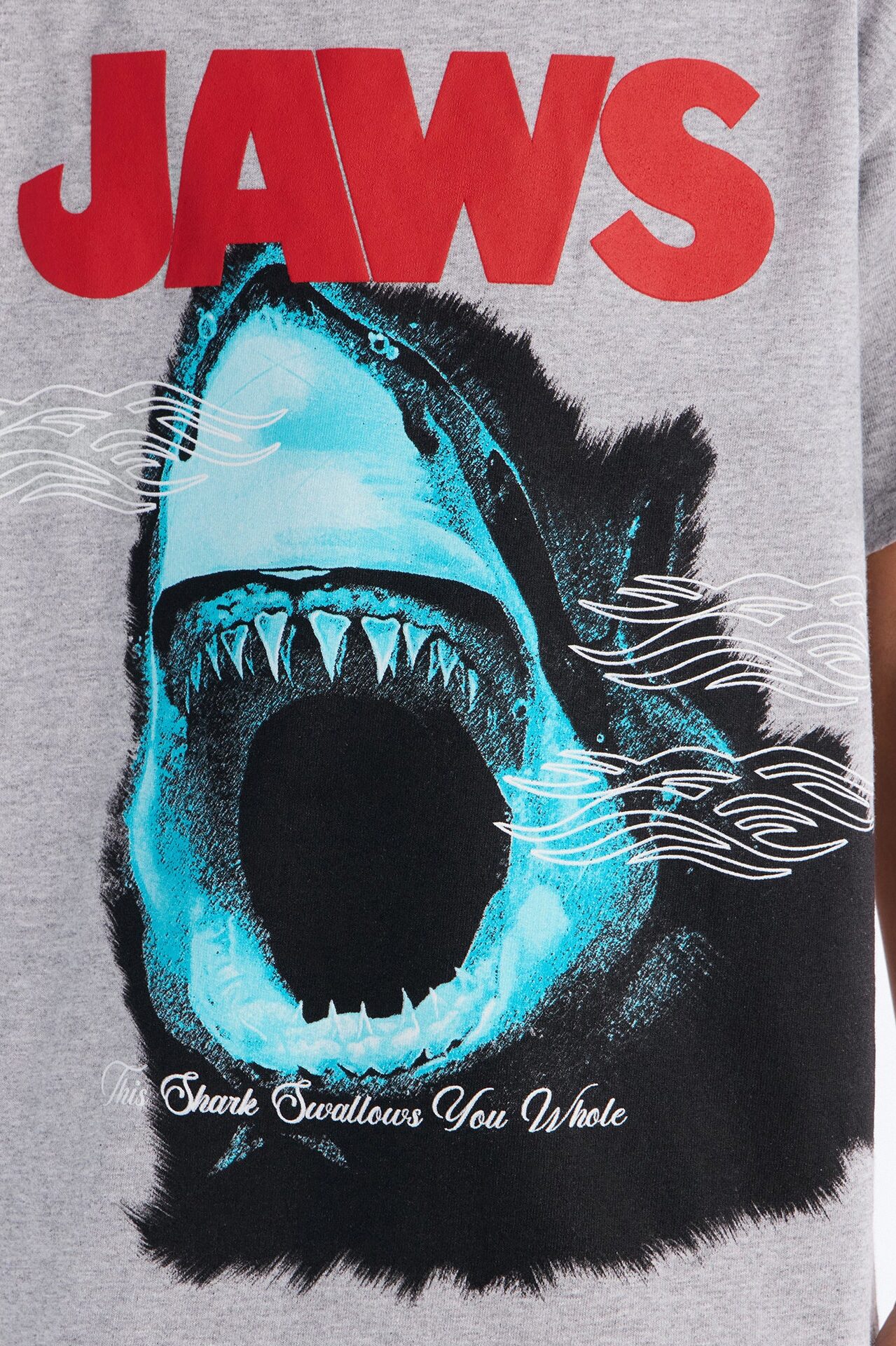 Mini Jaws Gonna Need A Bigger Boat Short Sleeve Tee - Grey