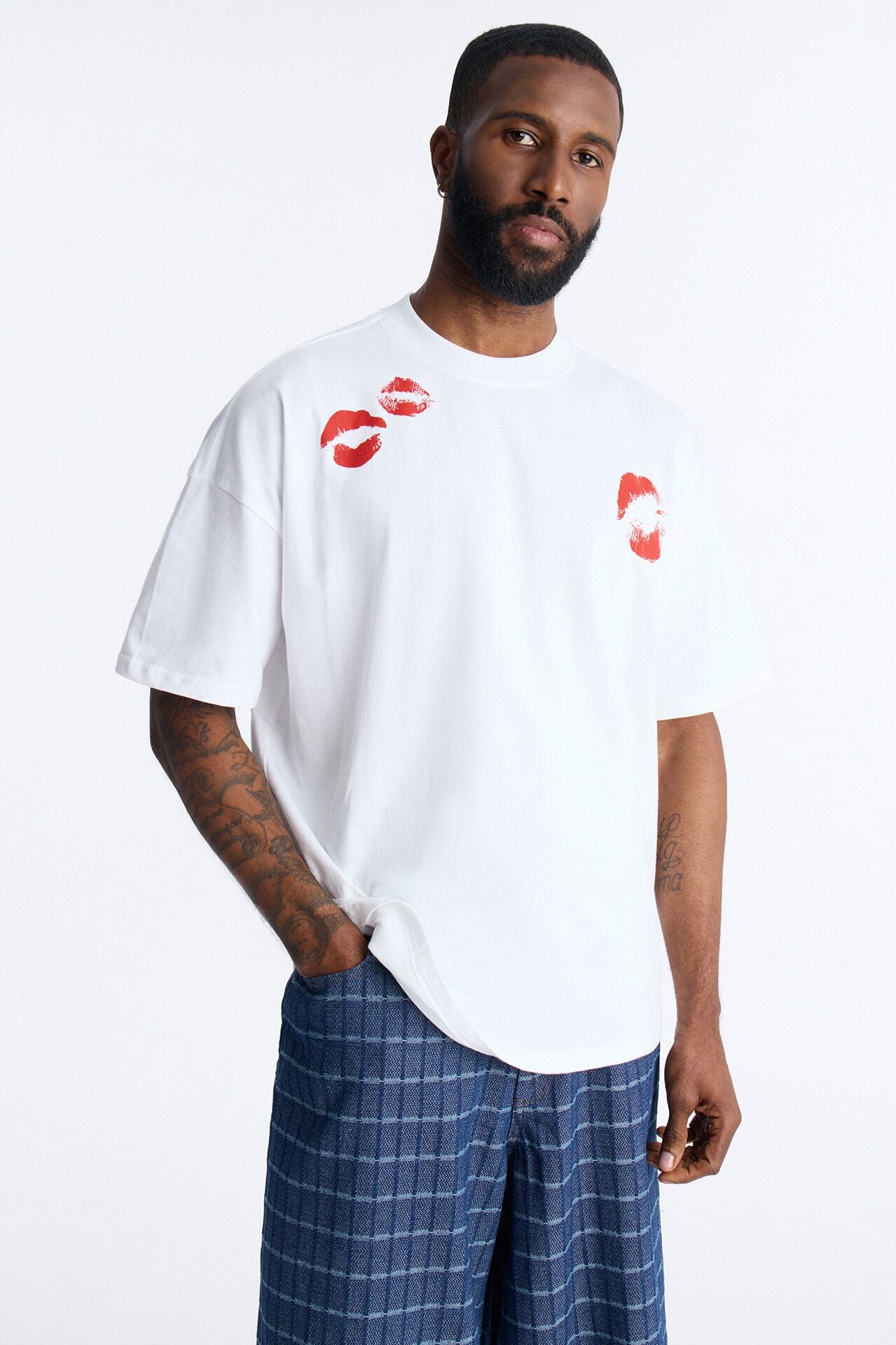 Lucky Night Boxy Short Sleeve Tee - White