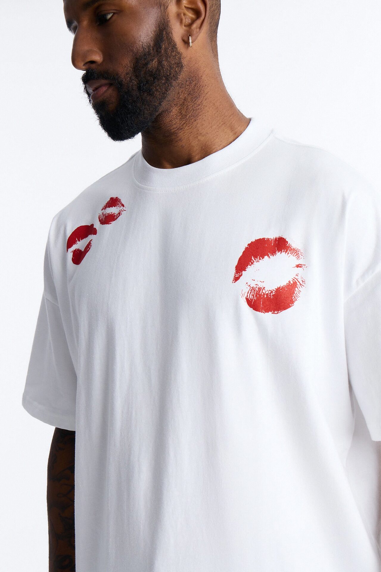 Lucky Night Boxy Short Sleeve Tee - White