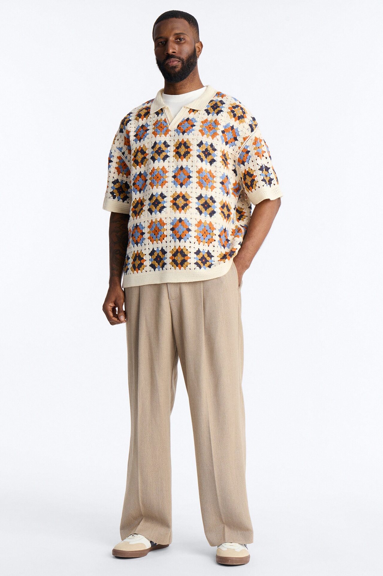 Florian Short Sleeve Johnny Polo - Cream