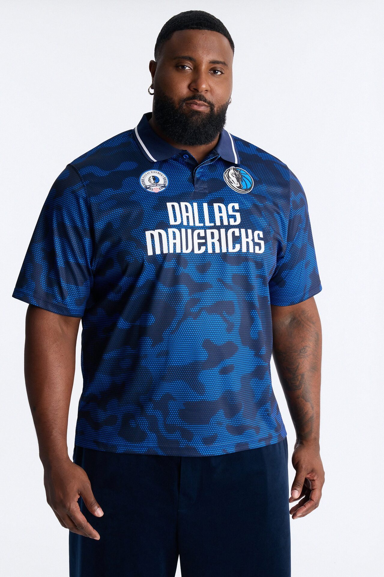 Mavs Digi Camo Soccer Top - Blue
