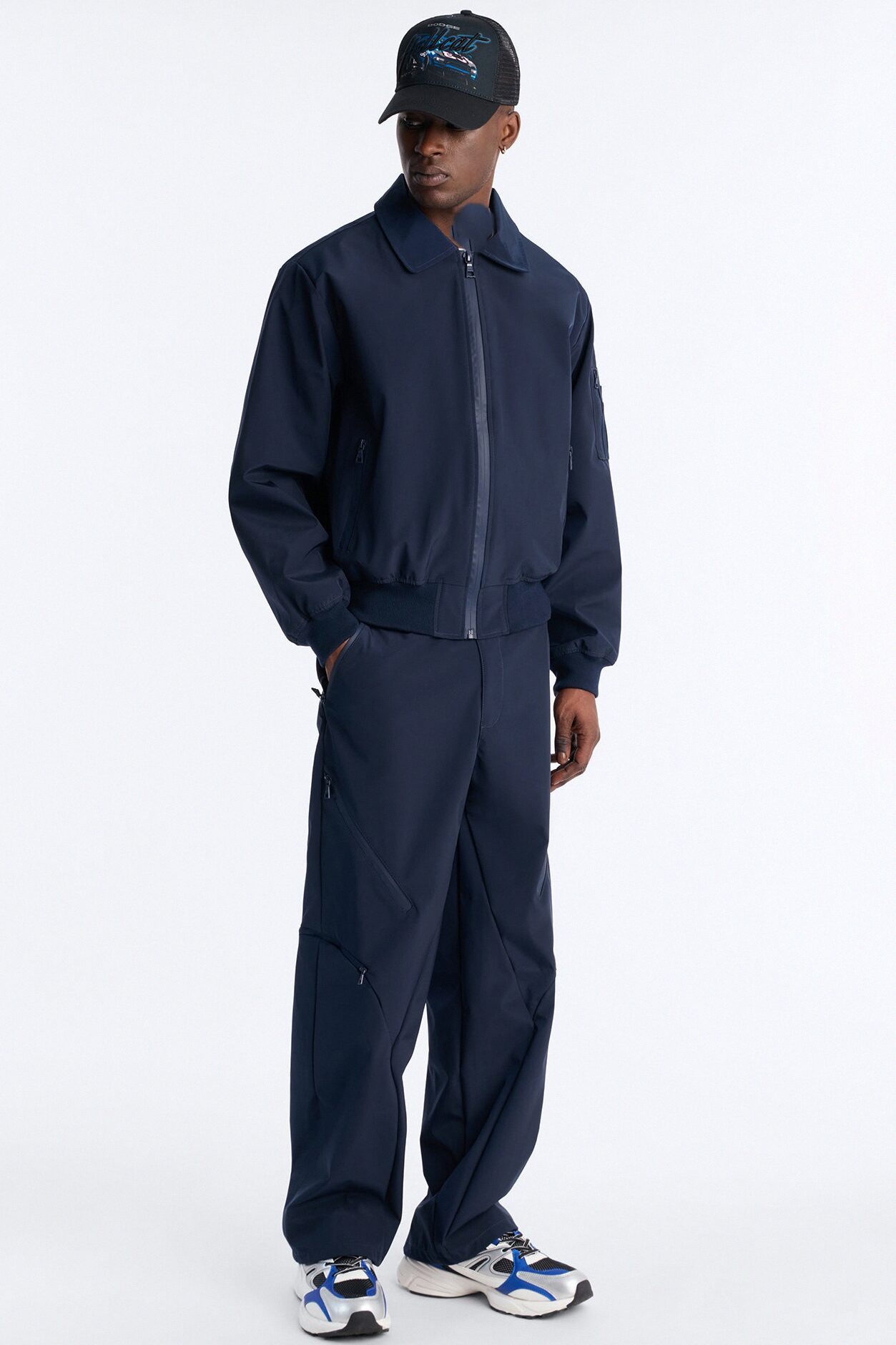 Baggy Liberty Zip Pant - Navy