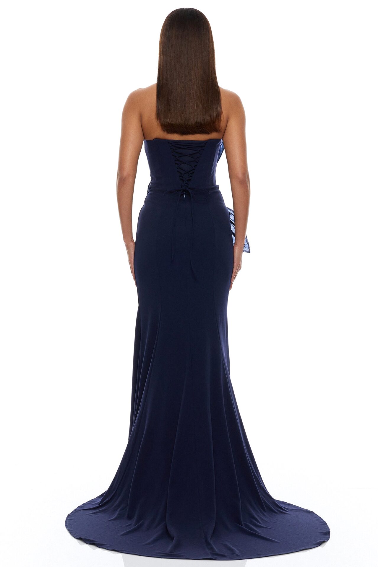 Katie Embellished Gown - Navy