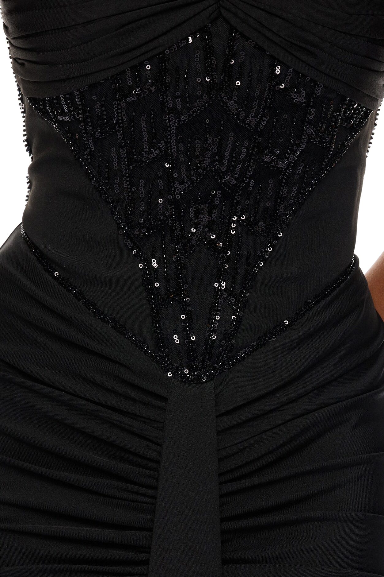 Party All Night Embellished Maxi Dress - Black