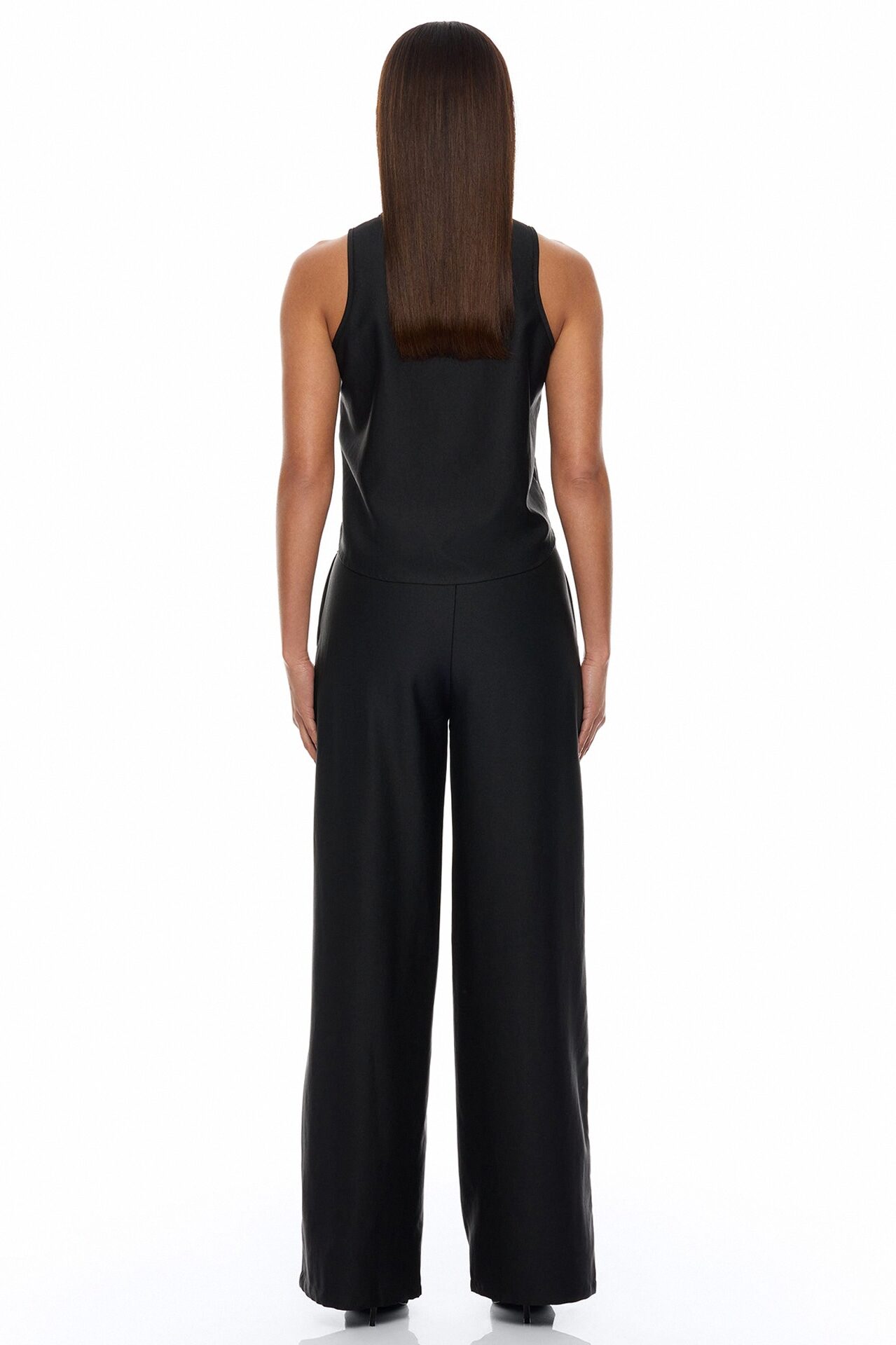 Greta Floral Embroidered Pant Set - Black