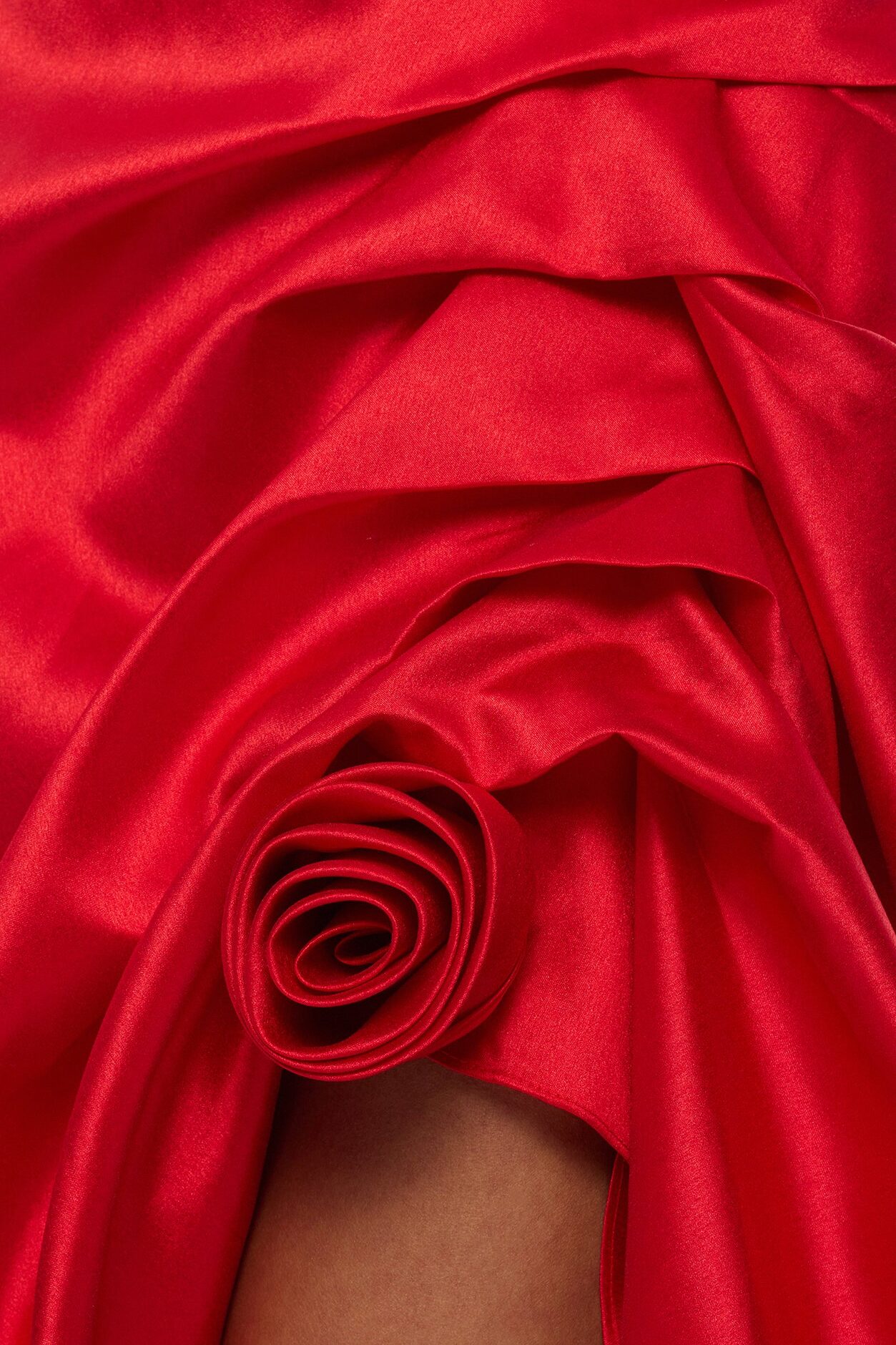 Swept Away Taffeta Gown - Red