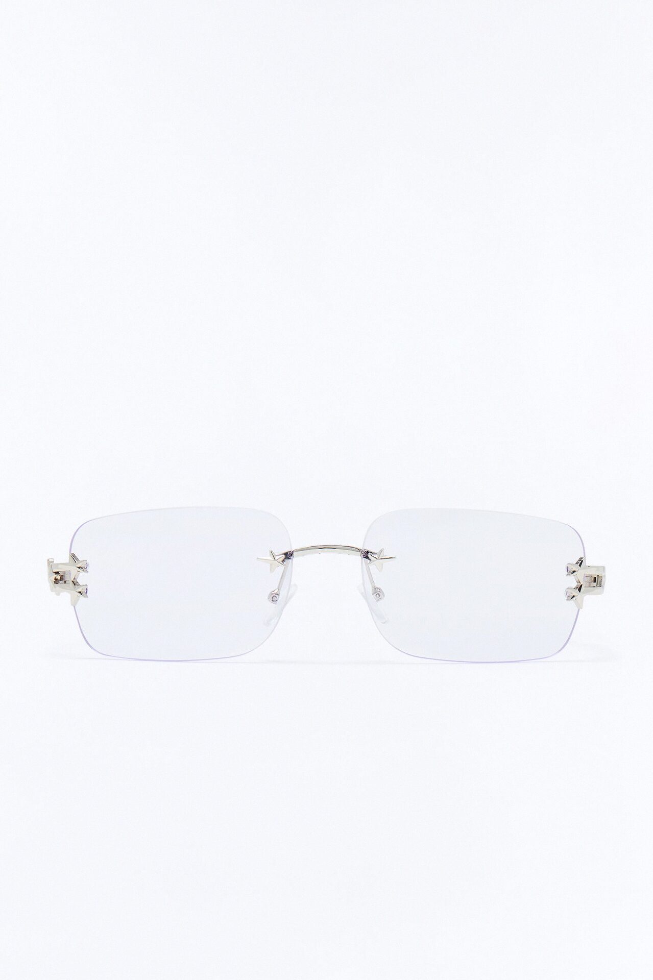 Star Dust Square Sunglasses - Silver