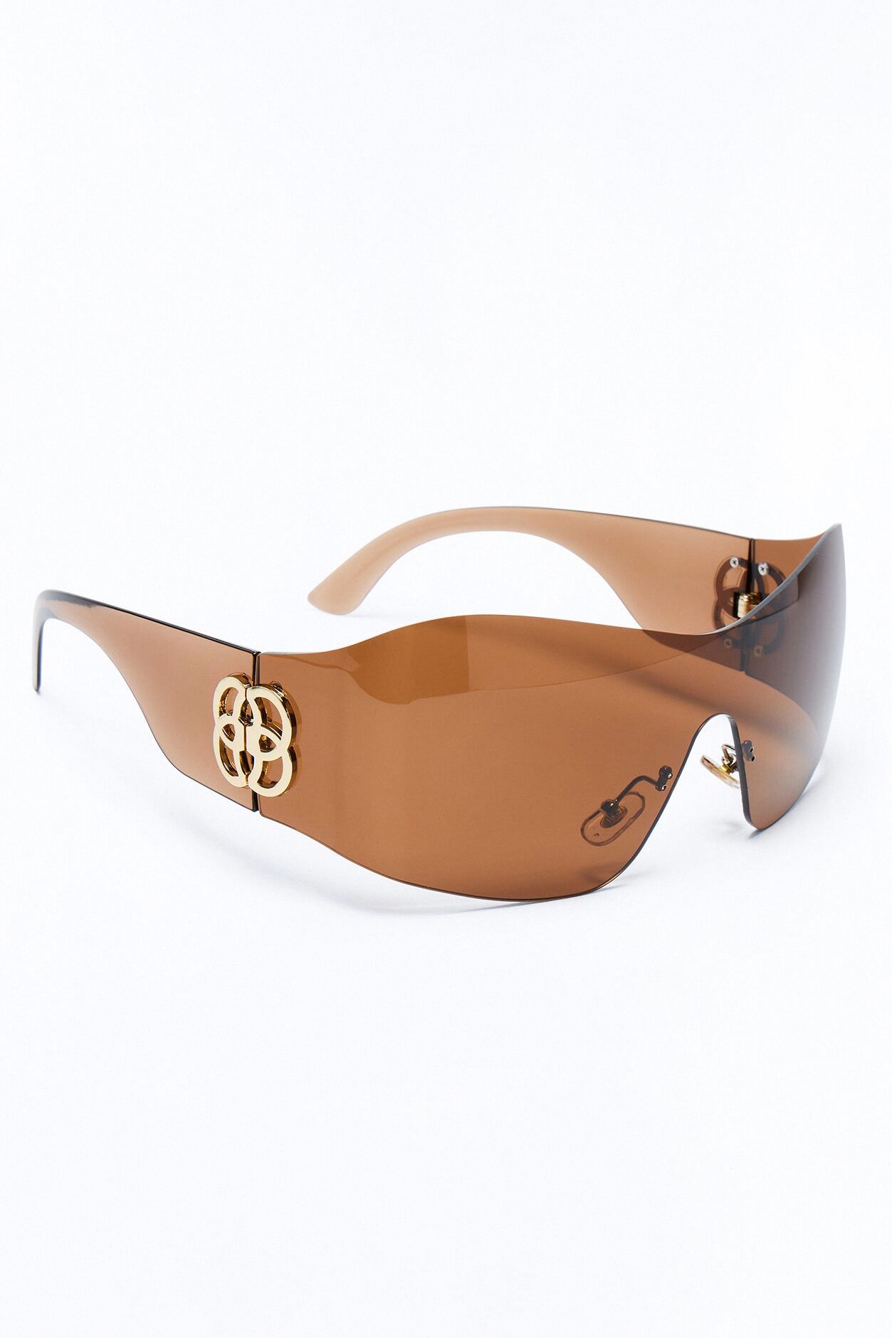 Hot Shot Shield Sunglasses - Brown