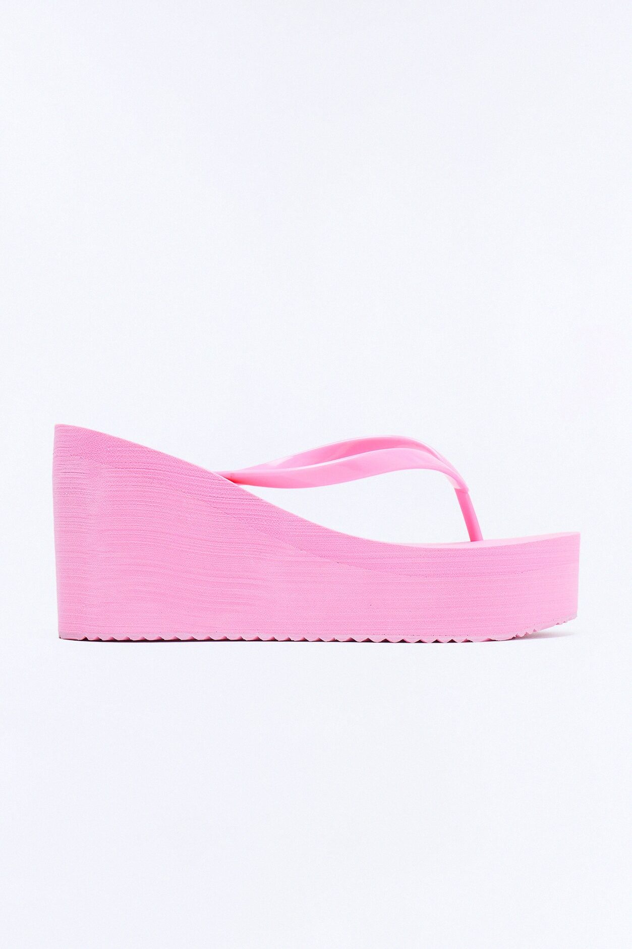 Saturday Thong Platform Wedges - Pink