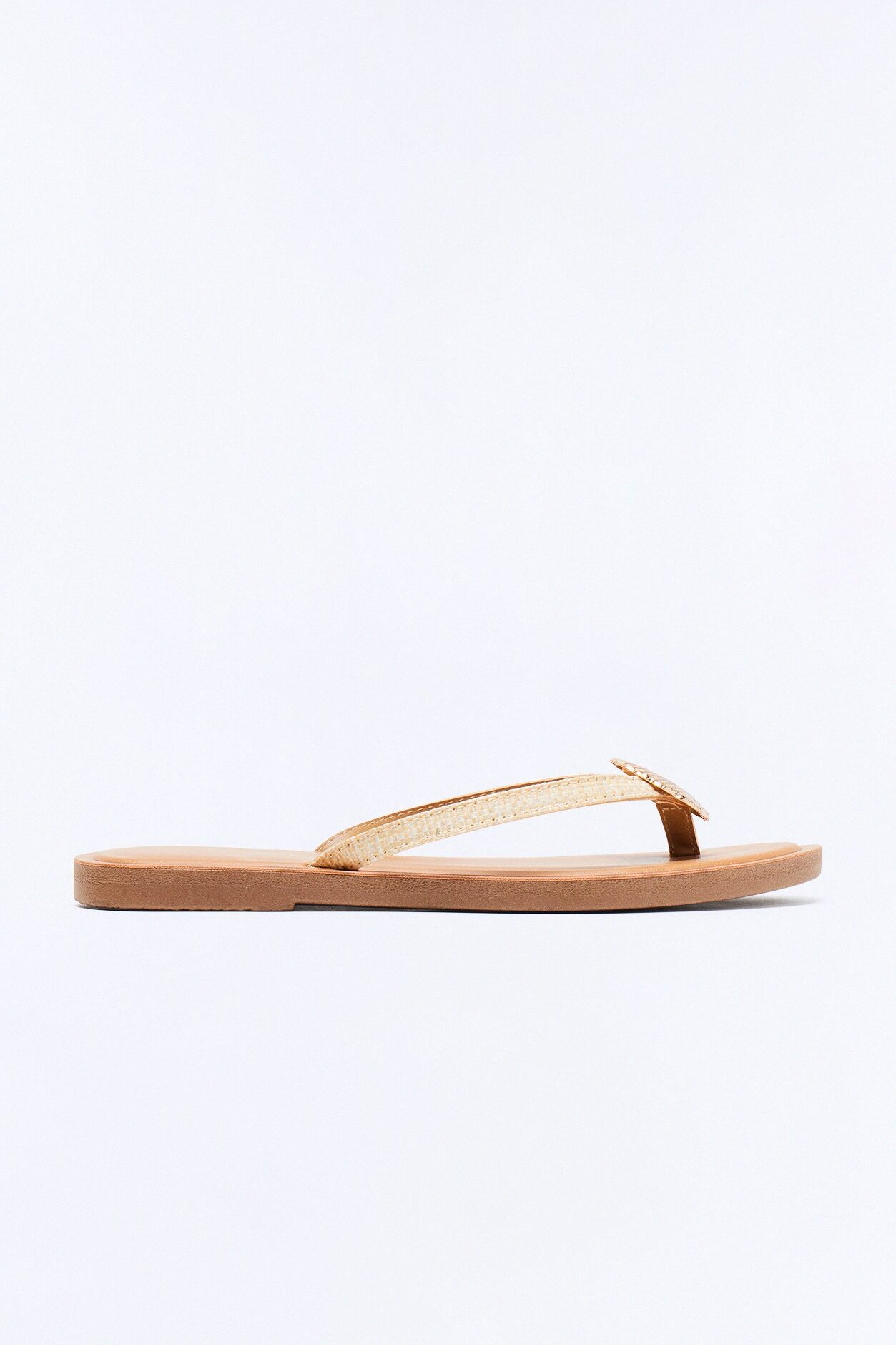 Pari Shell Flip Flops - Natural