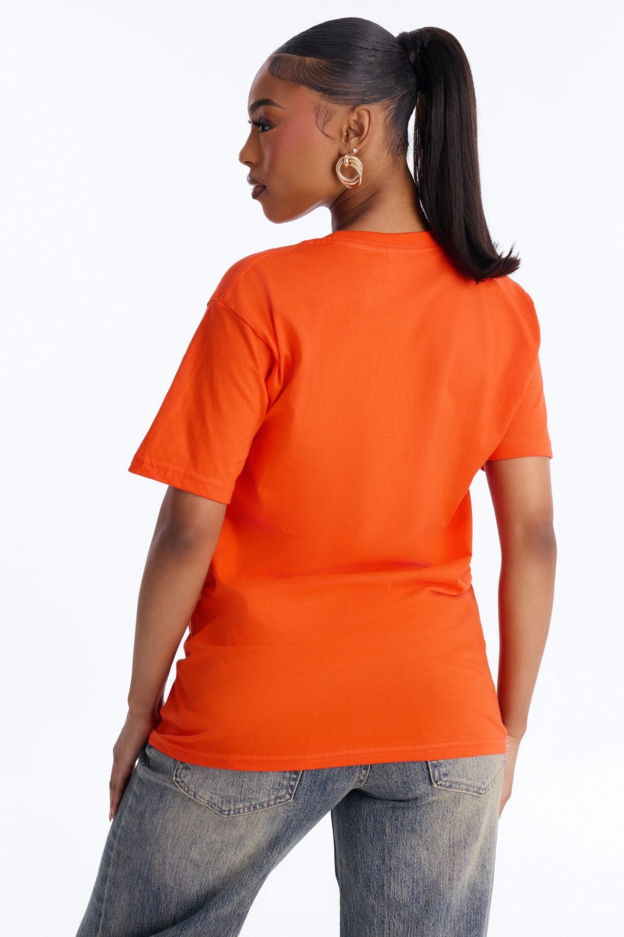 Your Everyday Oversized T Shirt - Orange