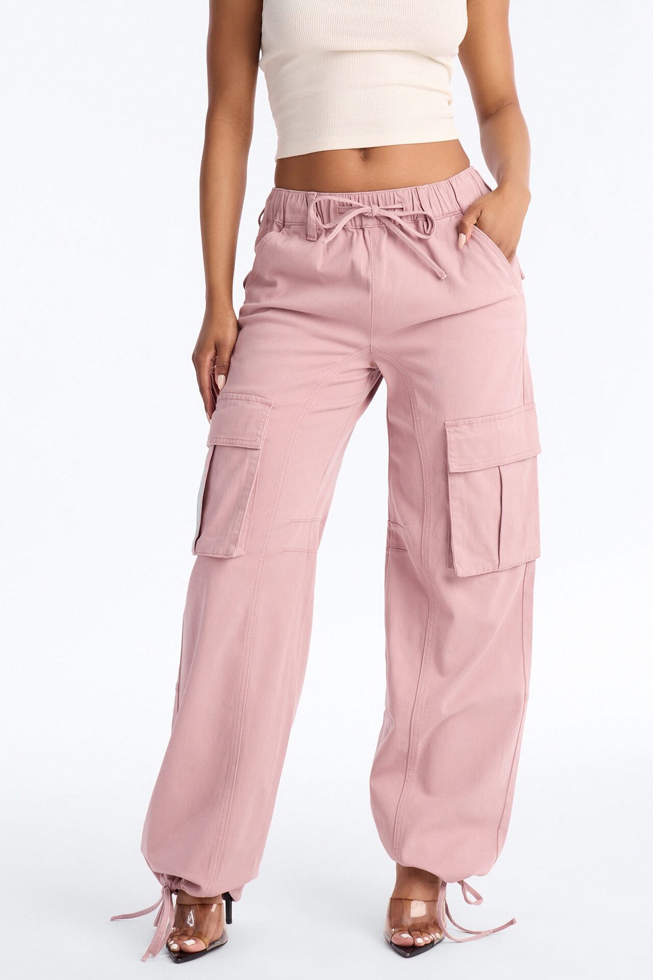 Portland Washed Cargo Pant - Blush