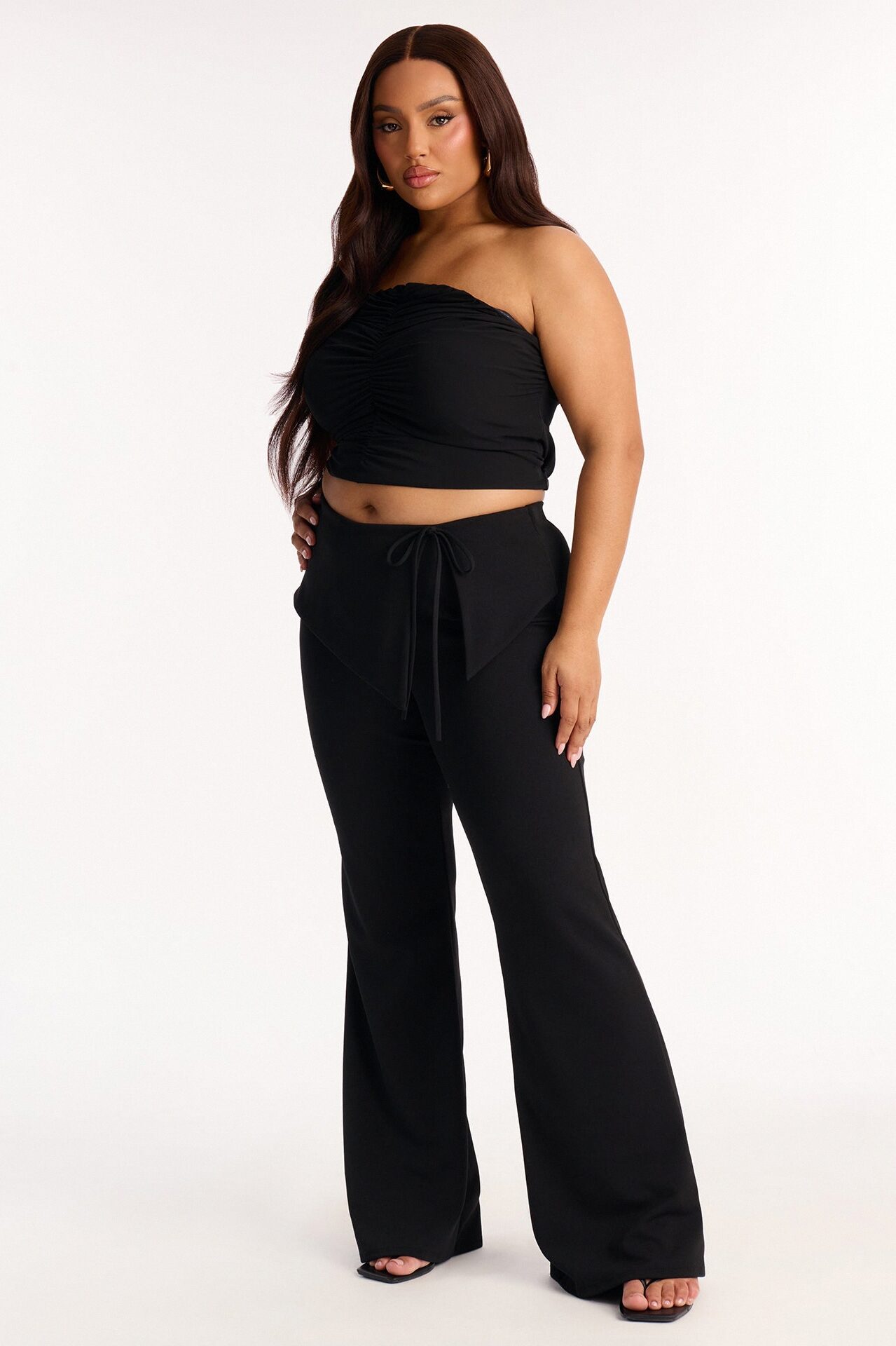 Kaia Low Rise Flare Pant 33″ - Black