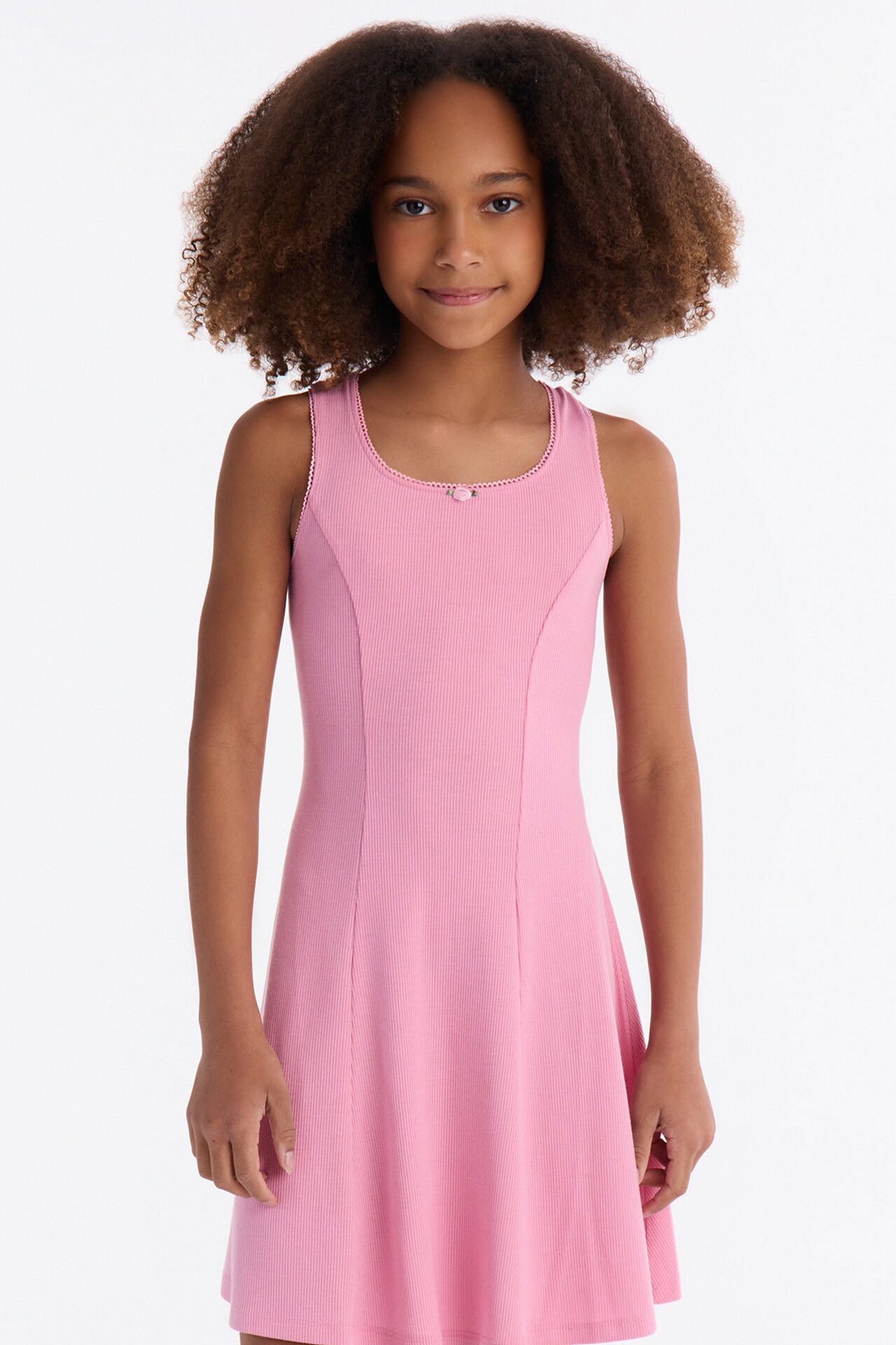 Mini Admiring Me Ribbed Mini Dress - Pink