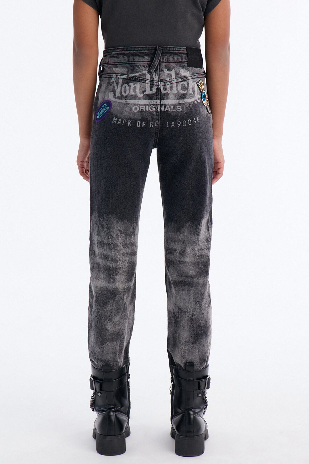 Mini Von Dutch Low Rise Washed Skinny Jeans - Black Wash