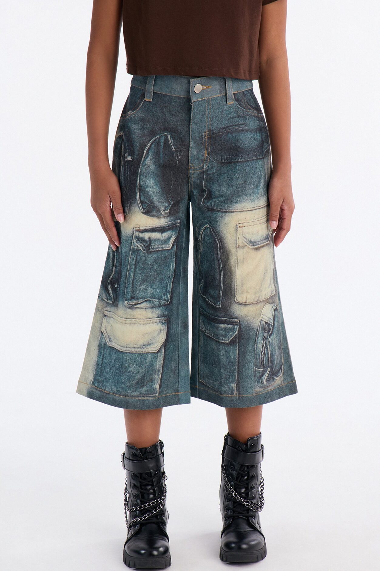 Mini As You Should Jorts - Blue/combo
