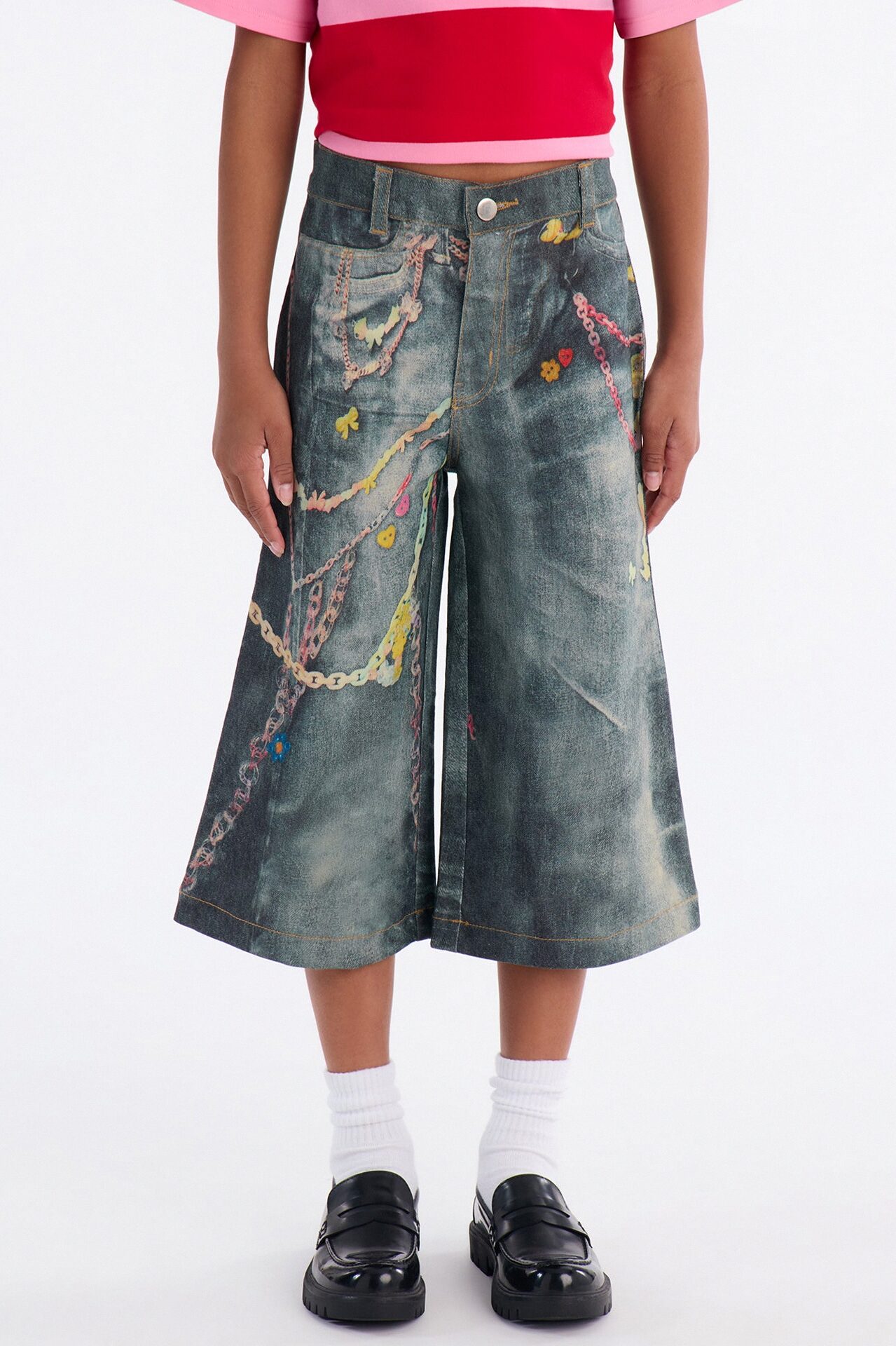 Mini Something New Jorts - Dark Wash
