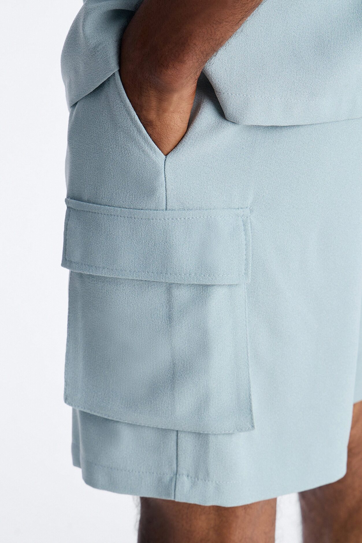 Golden Hour Relaxed Cargo Short - Slate Grey