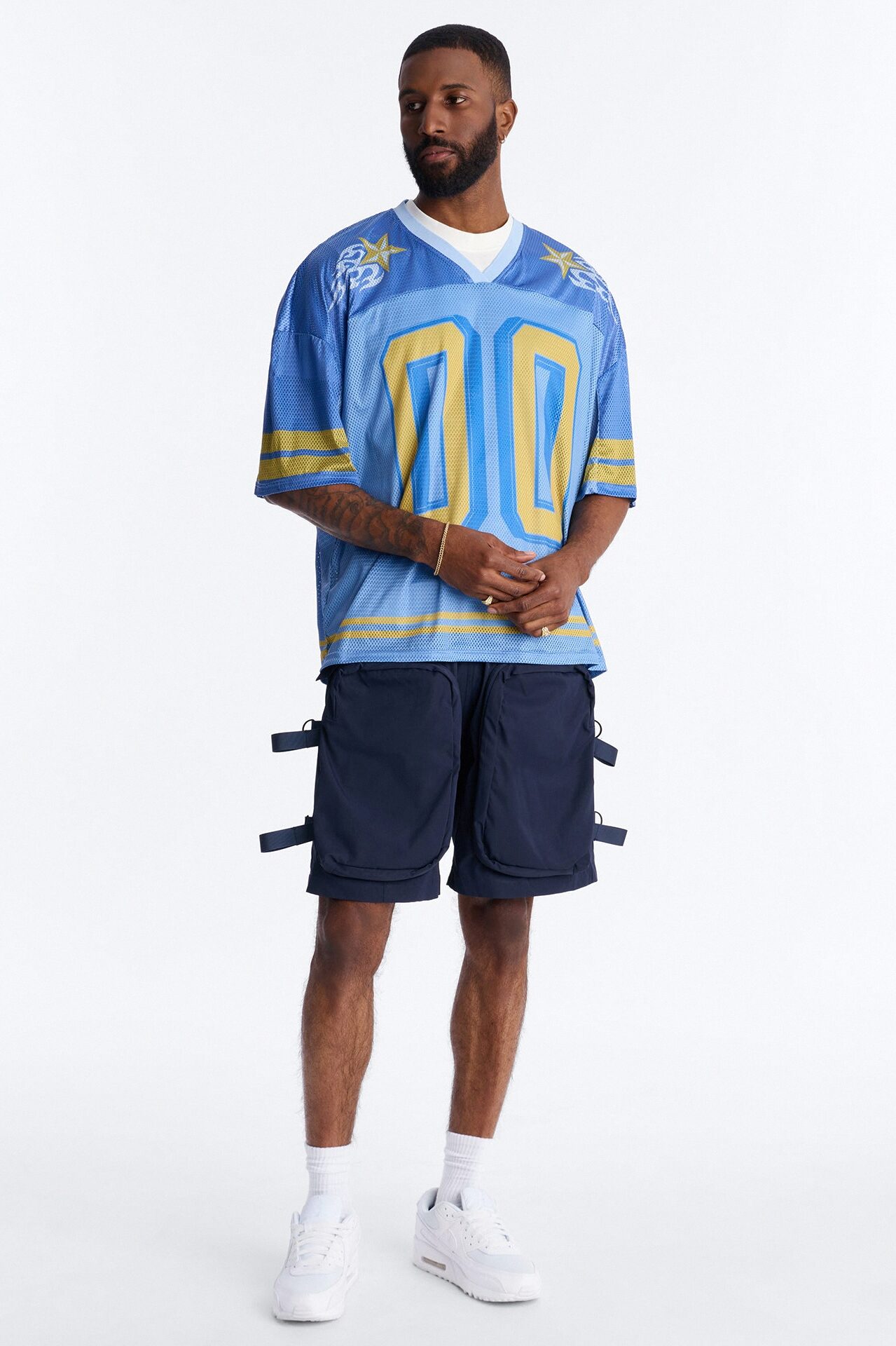Burning Star Short Sleeve Jersey - Blue