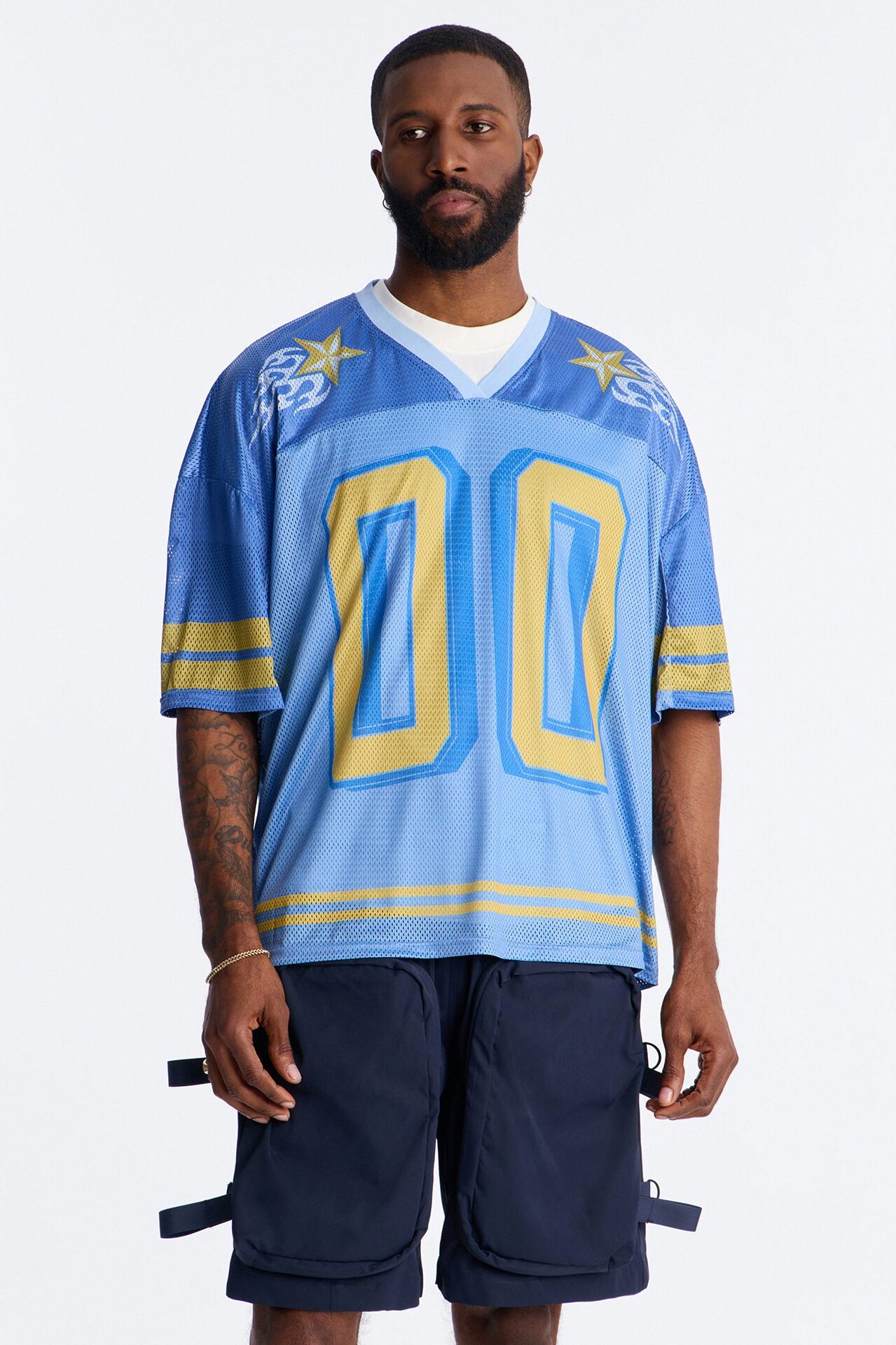 Burning Star Short Sleeve Jersey - Blue