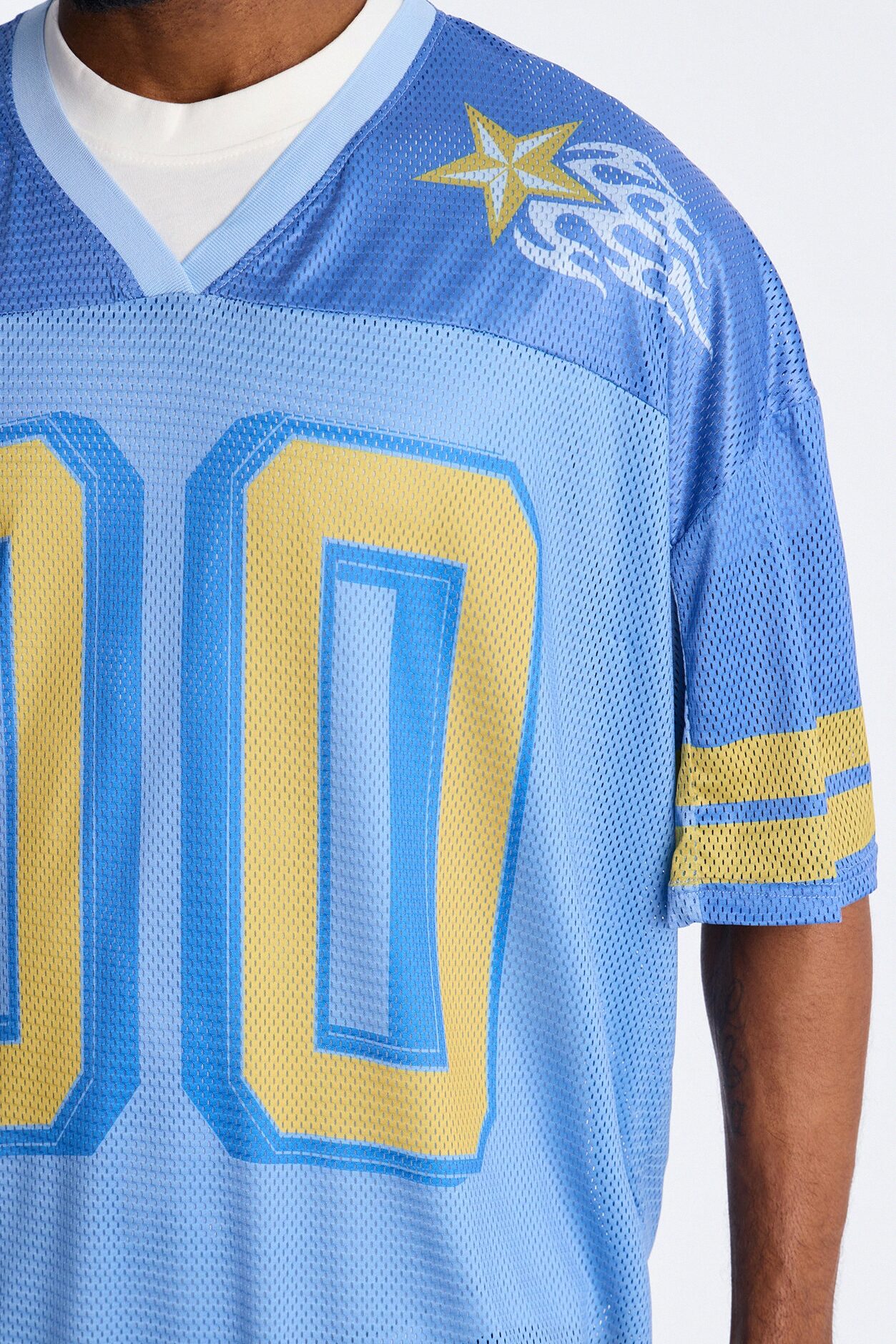 Burning Star Short Sleeve Jersey - Blue