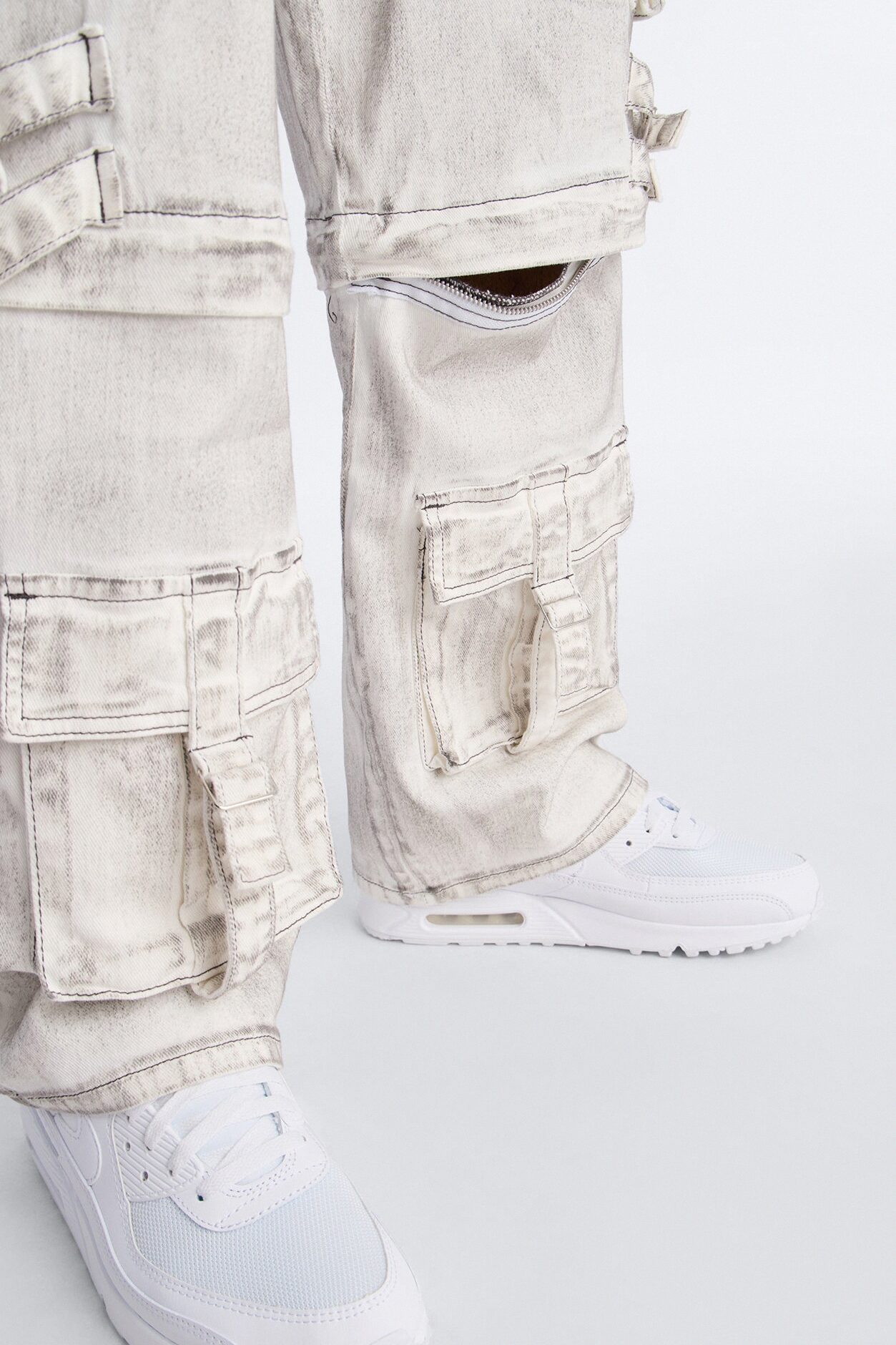 Morph City Switch Cargo Jean - Light Grey