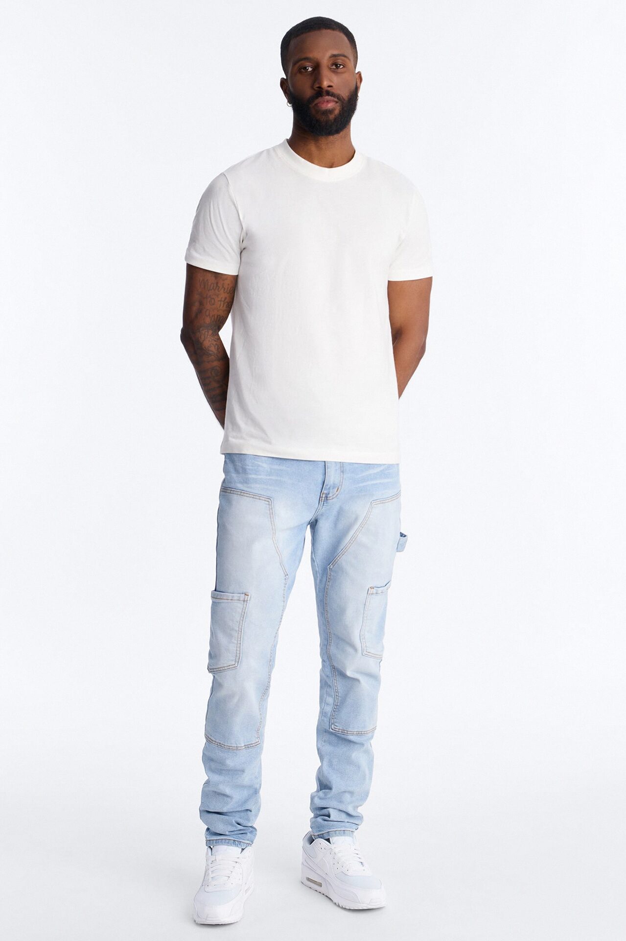Studio Carpenter Stacked Skinny Jean - Light Wash