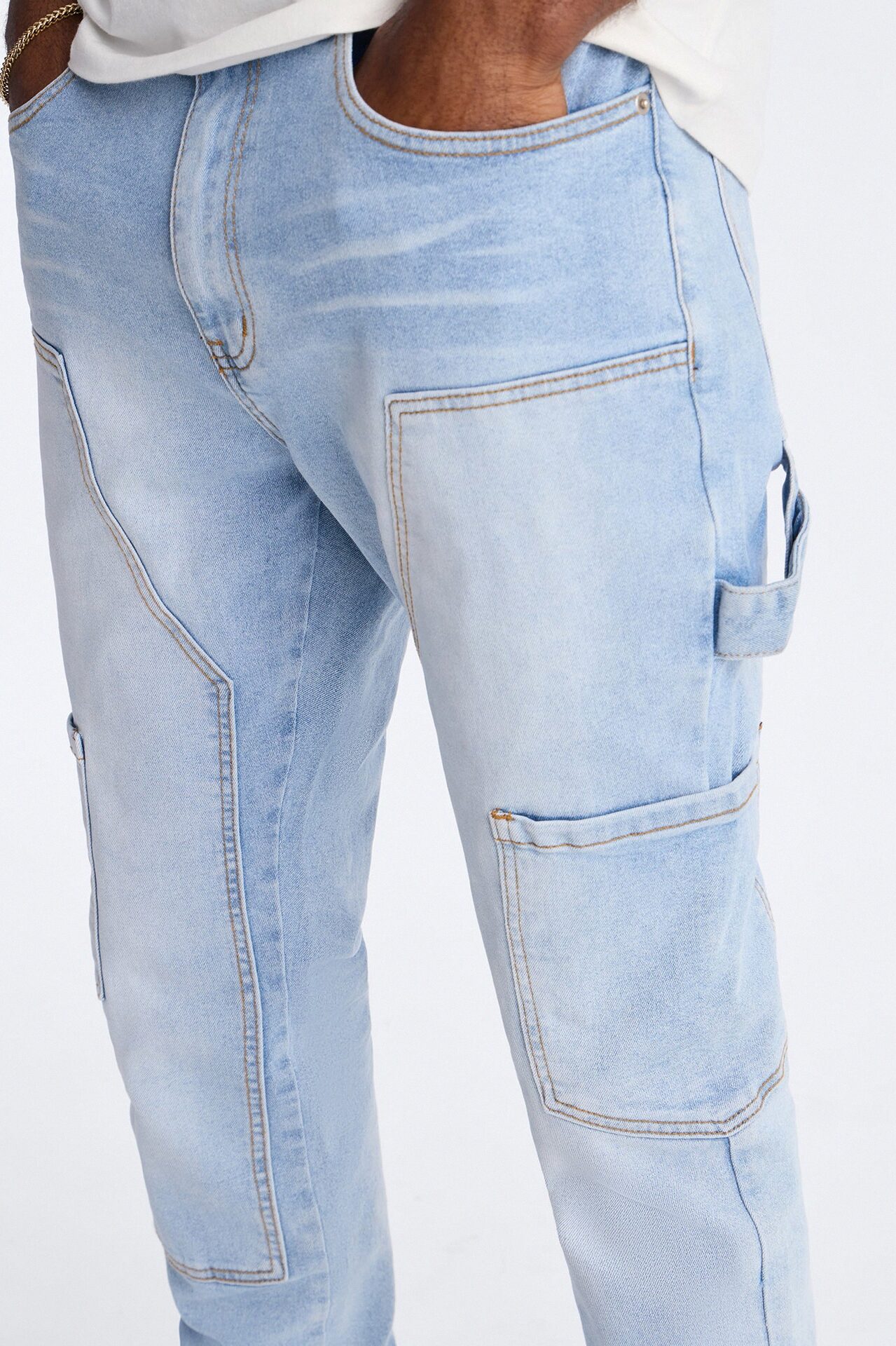 Studio Carpenter Stacked Skinny Jean - Light Wash