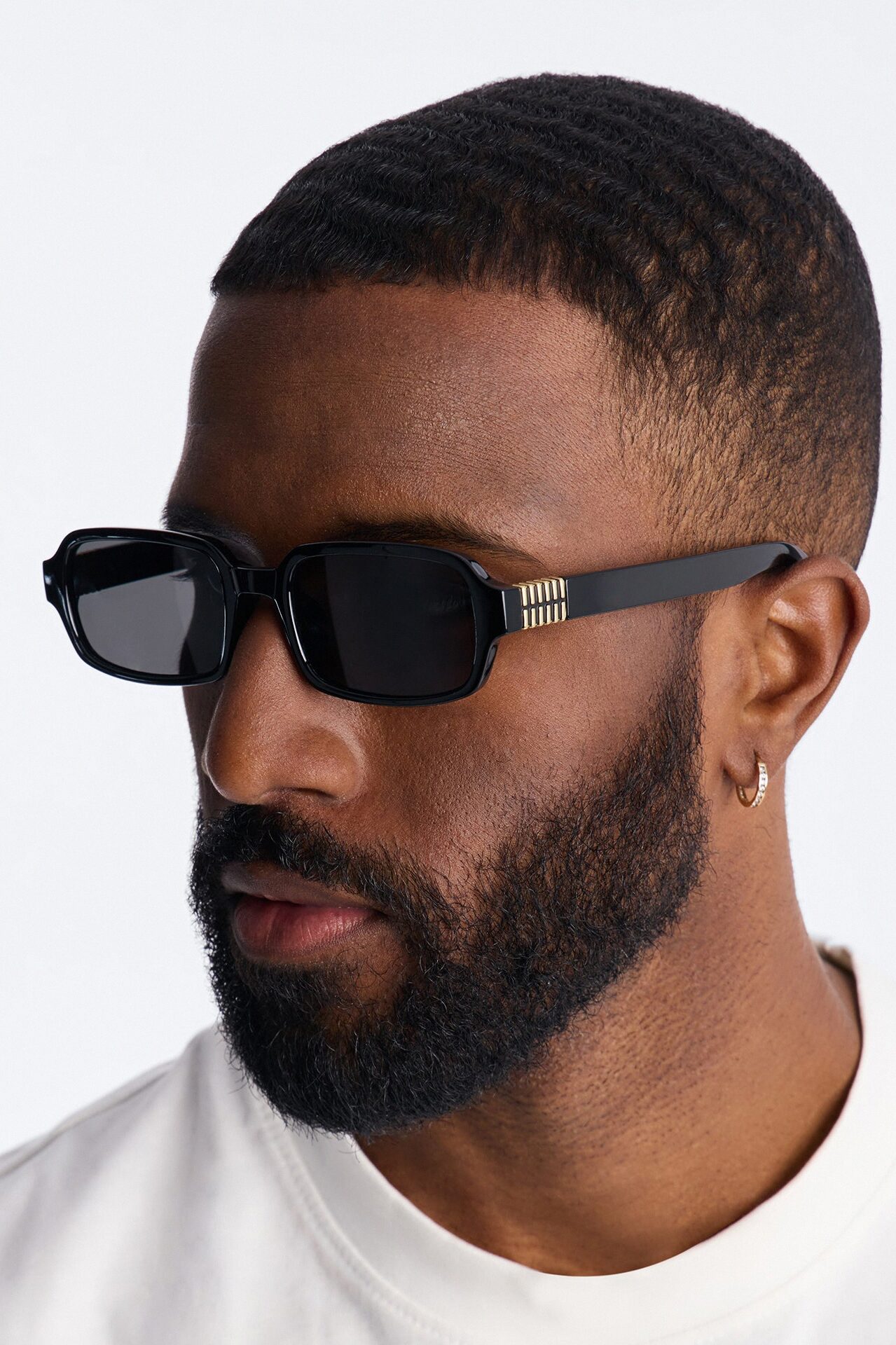 Barcode Streamline Sunglasses - Black