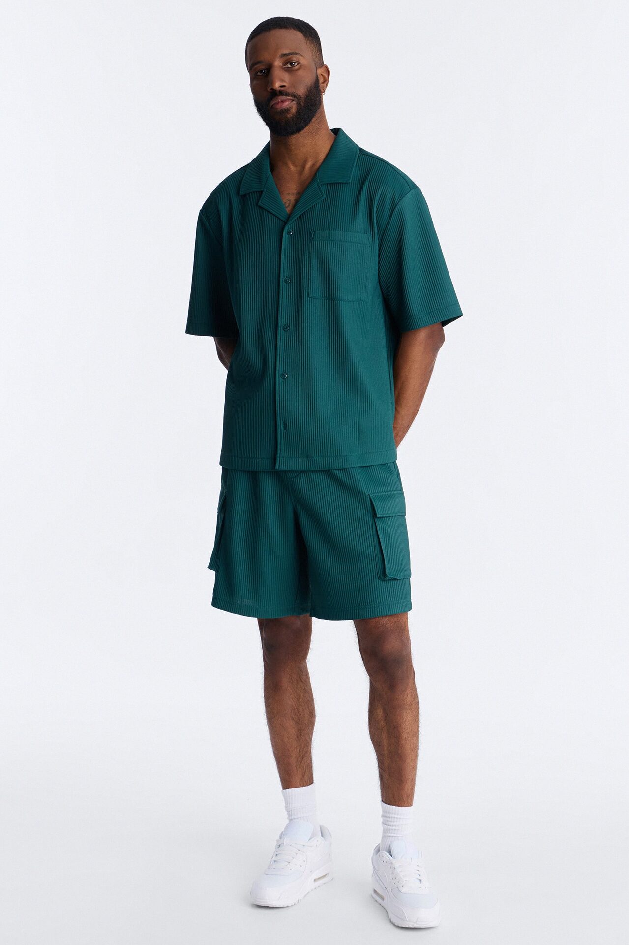 Show Up Relaxed Cargo Short - Teal