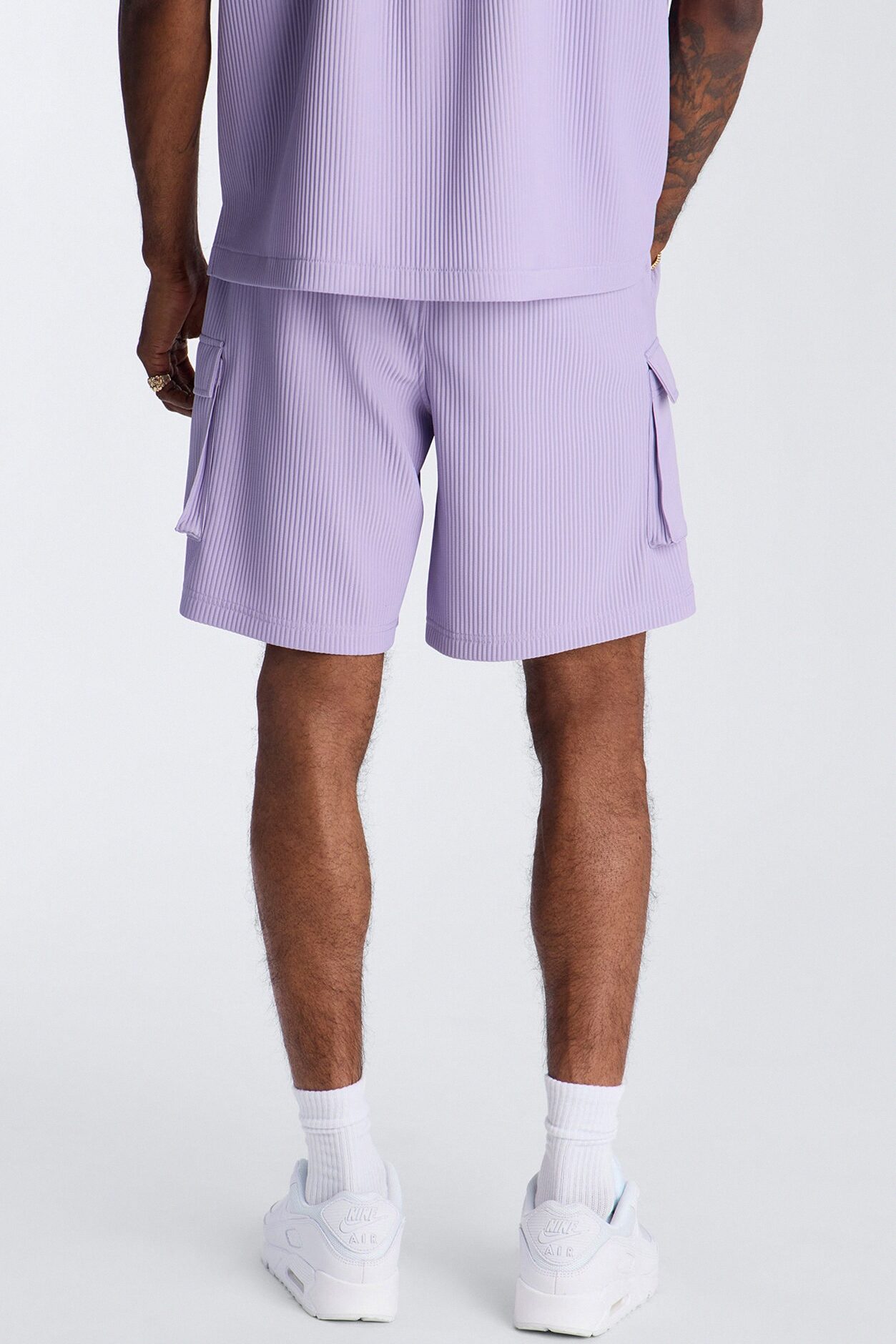 Show Up Relaxed Cargo Short - Lavender