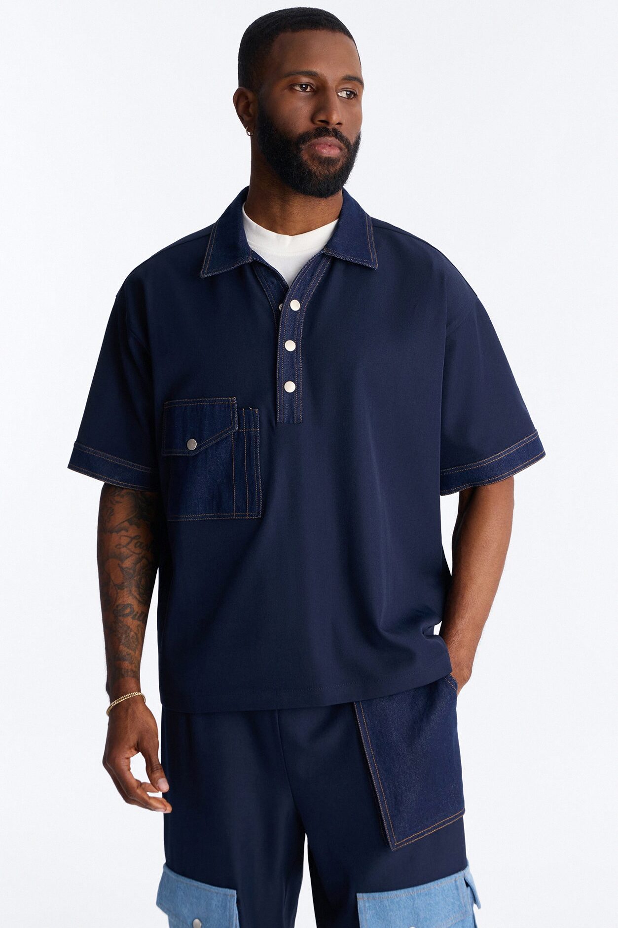 Blueprint Utility Polo - Indigo