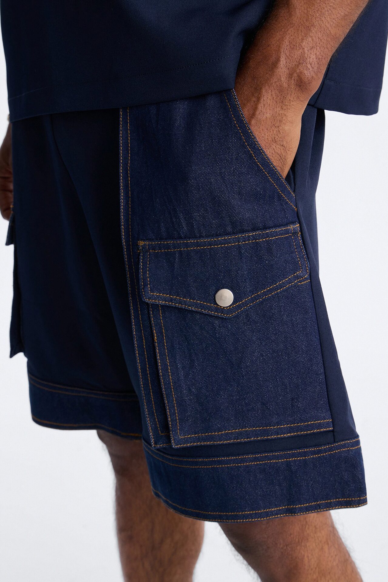 Relaxed Blueprint Cargo Short - Indigo