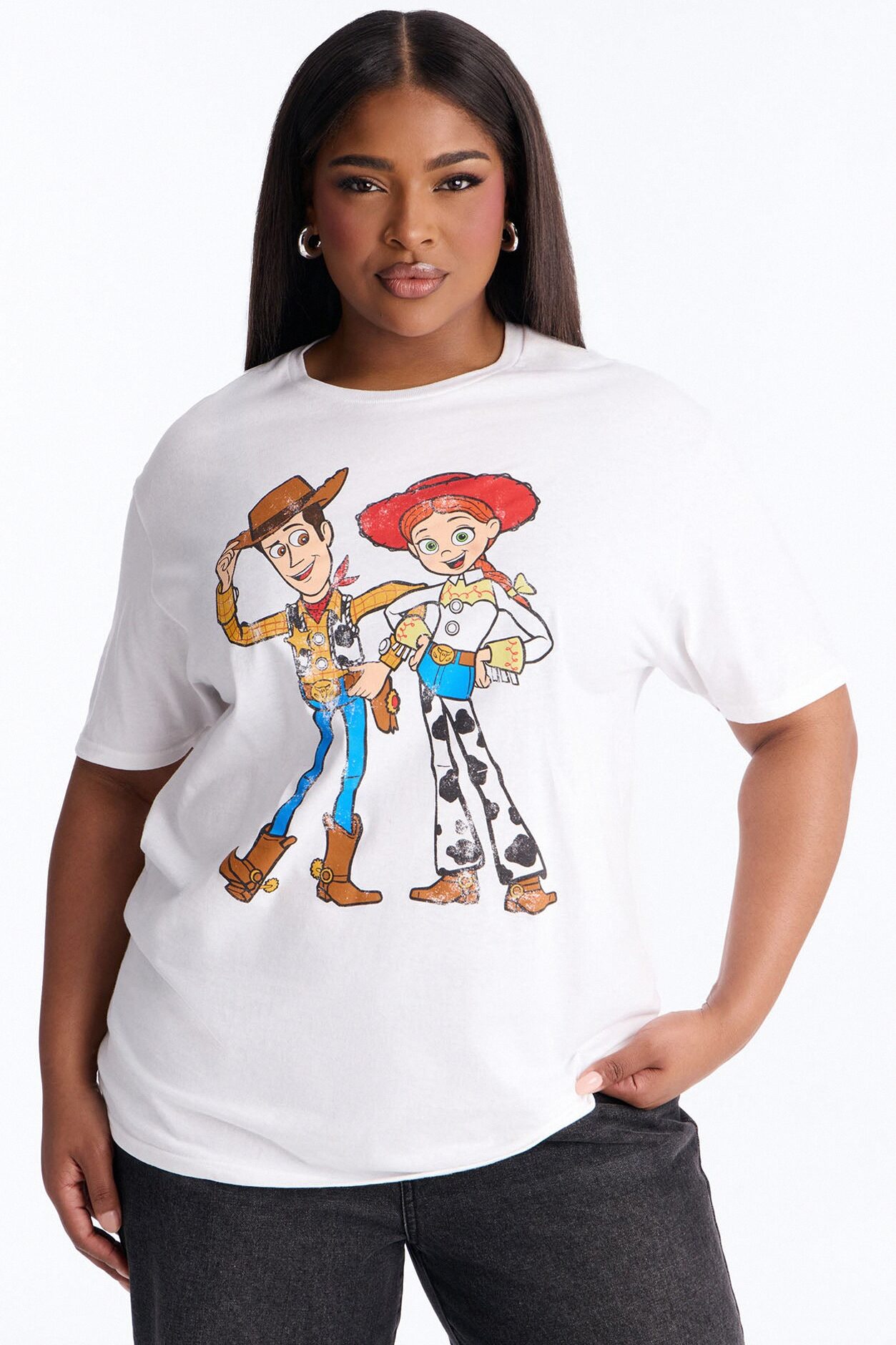 Toy Story Woody And Jessie Tee - White